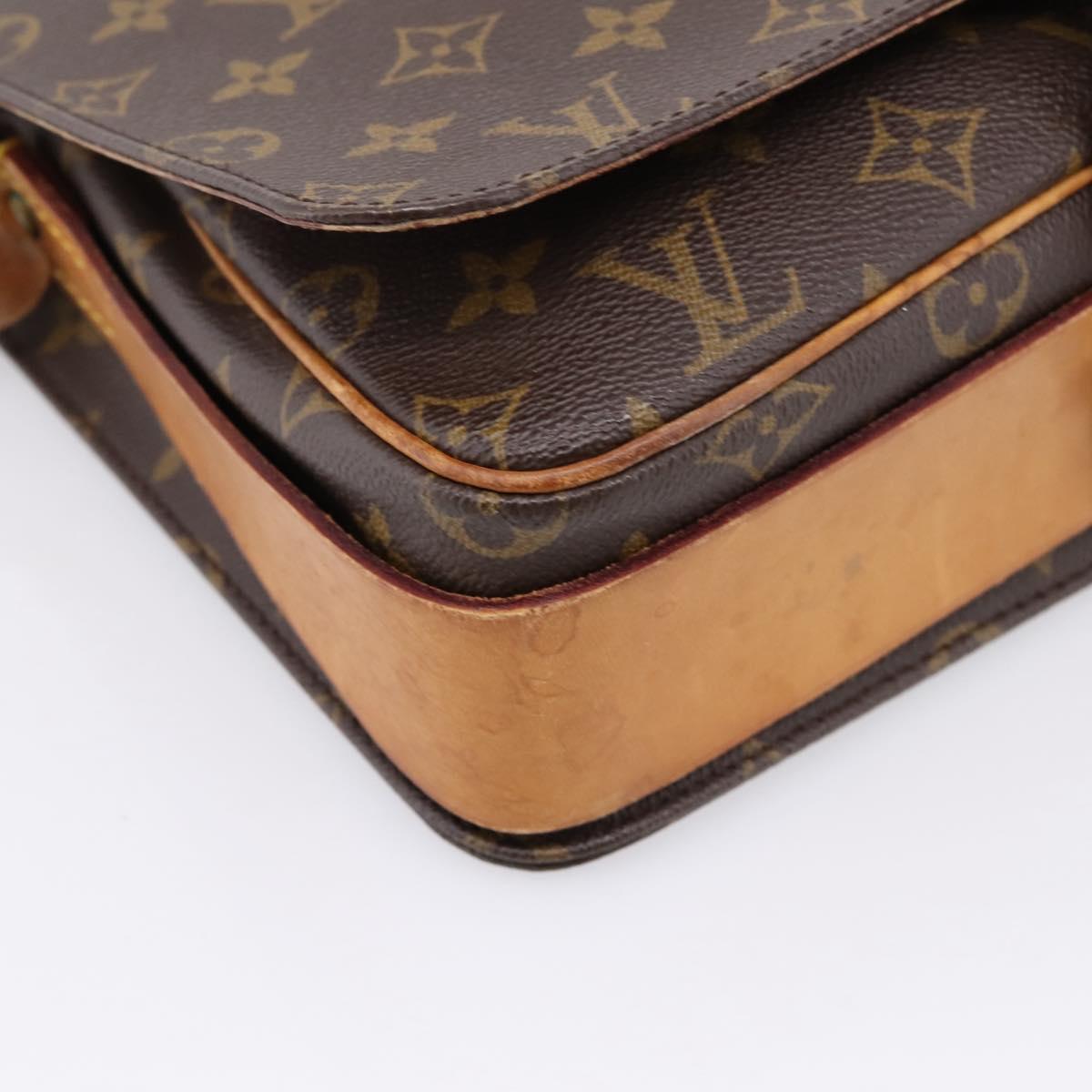 LOUIS VUITTON Monogram Cartouchiere GM Shoulder Bag M51252 LV Auth bs37364