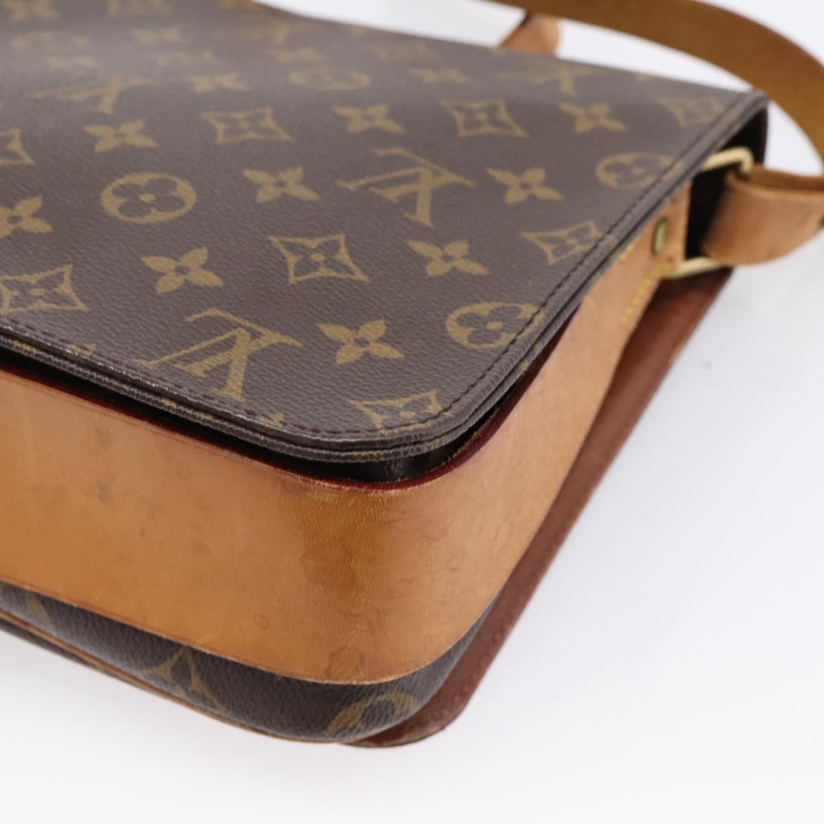 LOUIS VUITTON Monogram Cartouchiere GM Shoulder Bag M51252 LV Auth bs37364