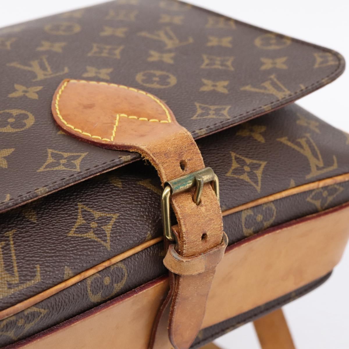 LOUIS VUITTON Monogram Cartouchiere GM Shoulder Bag M51252 LV Auth bs37364