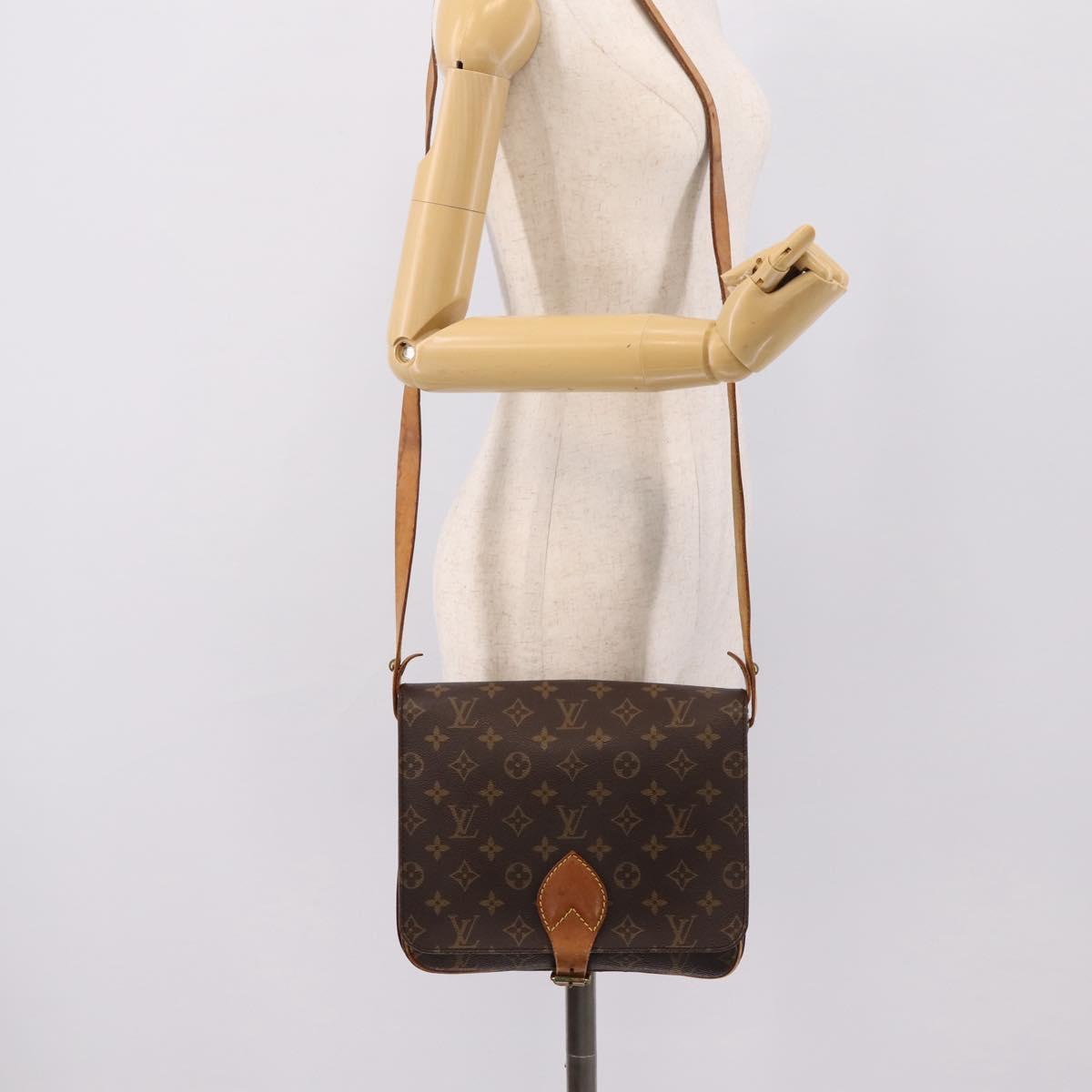 LOUIS VUITTON Monogram Cartouchiere GM Shoulder Bag M51252 LV Auth bs37364