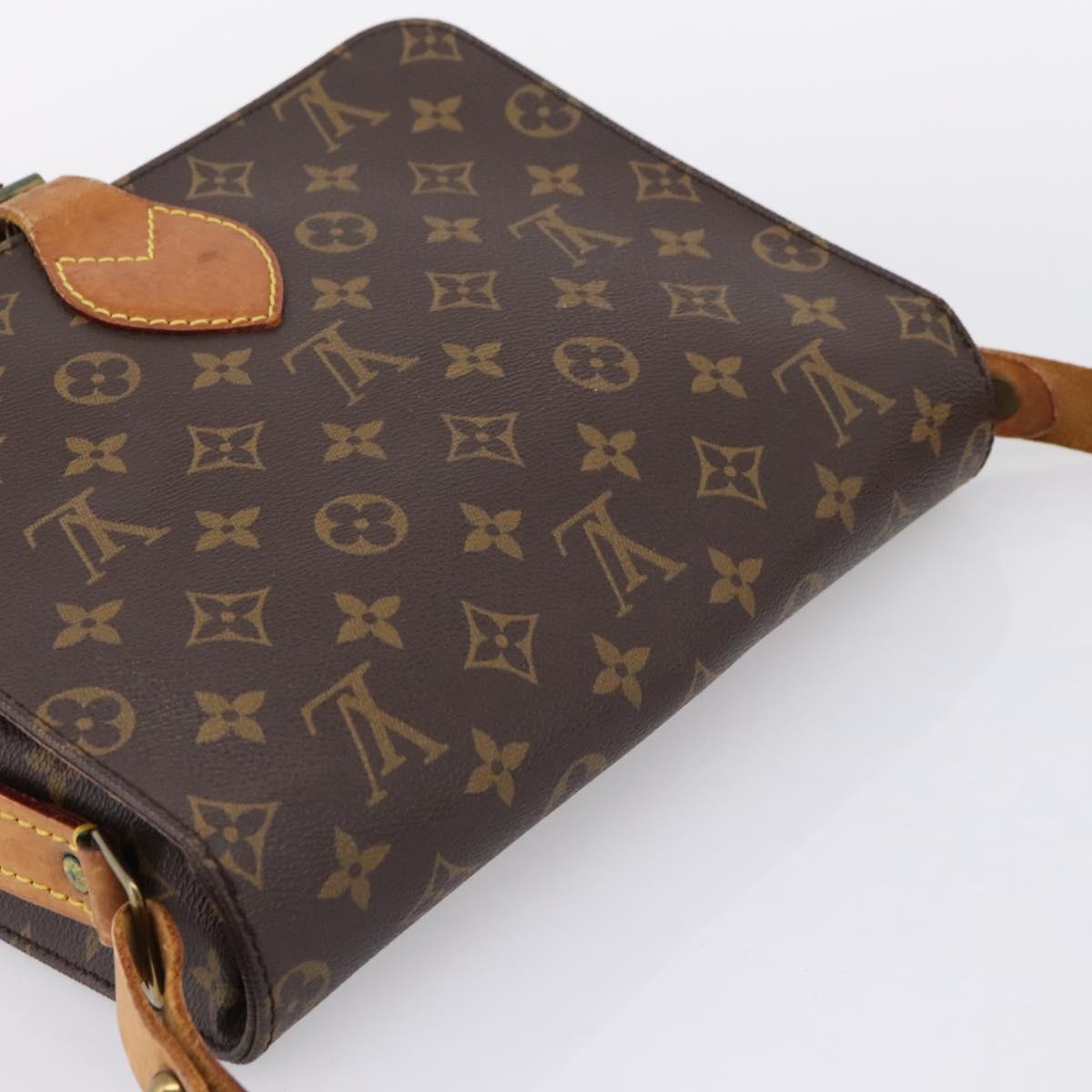 LOUIS VUITTON Monogram Cartouchiere GM Shoulder Bag M51252 LV Auth bs37364