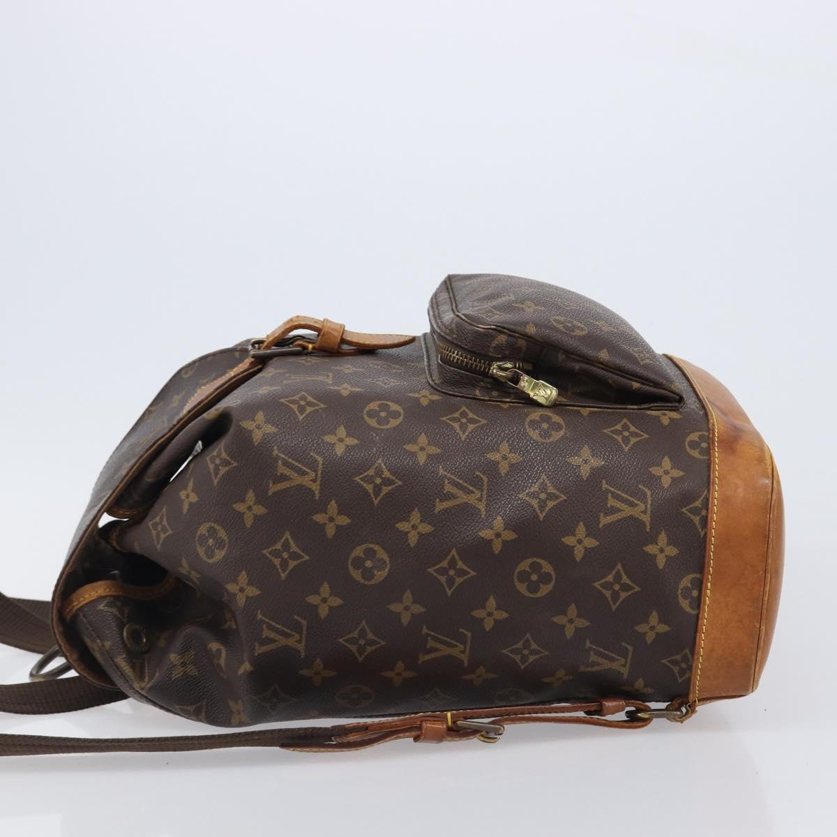 LOUIS VUITTON Monogram Montsouris GM Backpack M51135 LV Auth bs37365