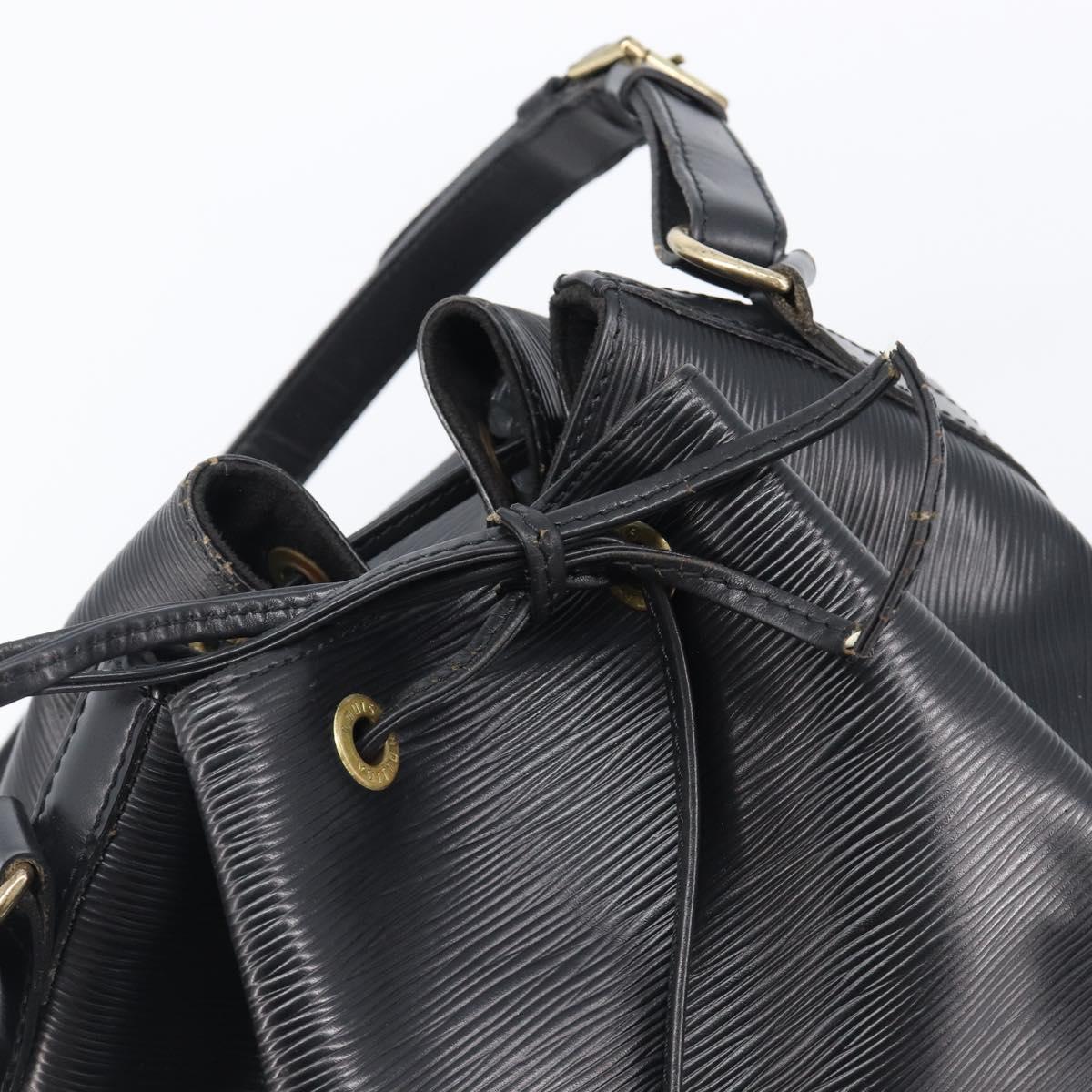 LOUIS VUITTON Epi Petit Noe Shoulder Bag Black M44102 LV Auth bs37366
