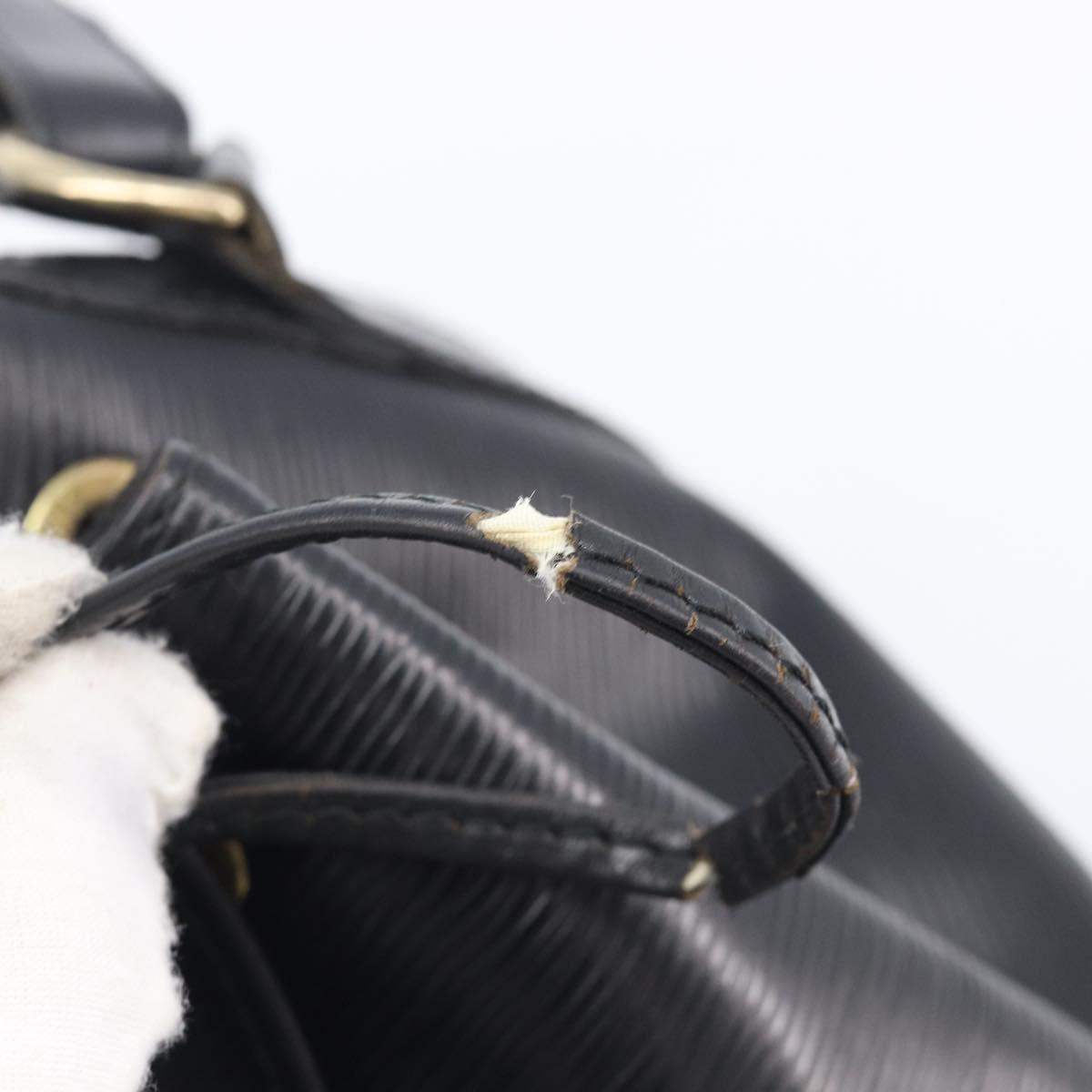 LOUIS VUITTON Epi Petit Noe Shoulder Bag Black M44102 LV Auth bs37366