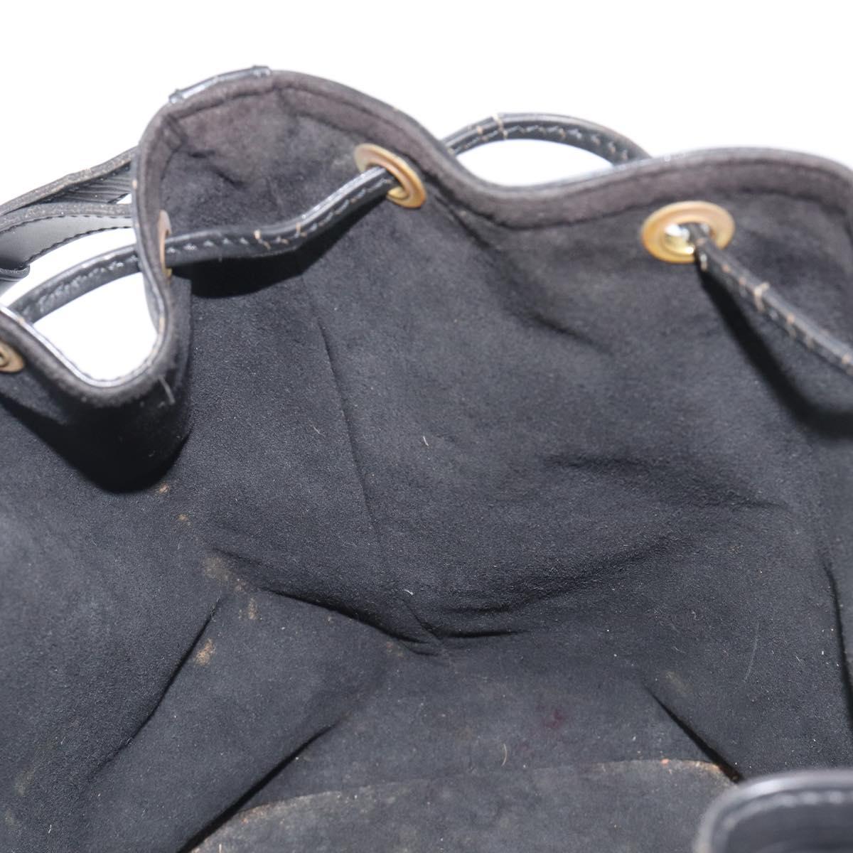 LOUIS VUITTON Epi Petit Noe Shoulder Bag Black M44102 LV Auth bs37366