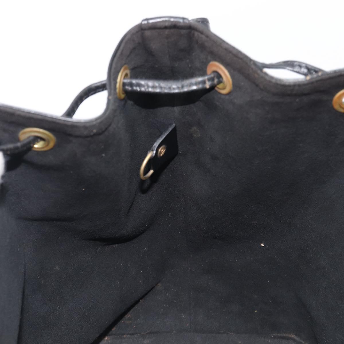 LOUIS VUITTON Epi Petit Noe Shoulder Bag Black M44102 LV Auth bs37366