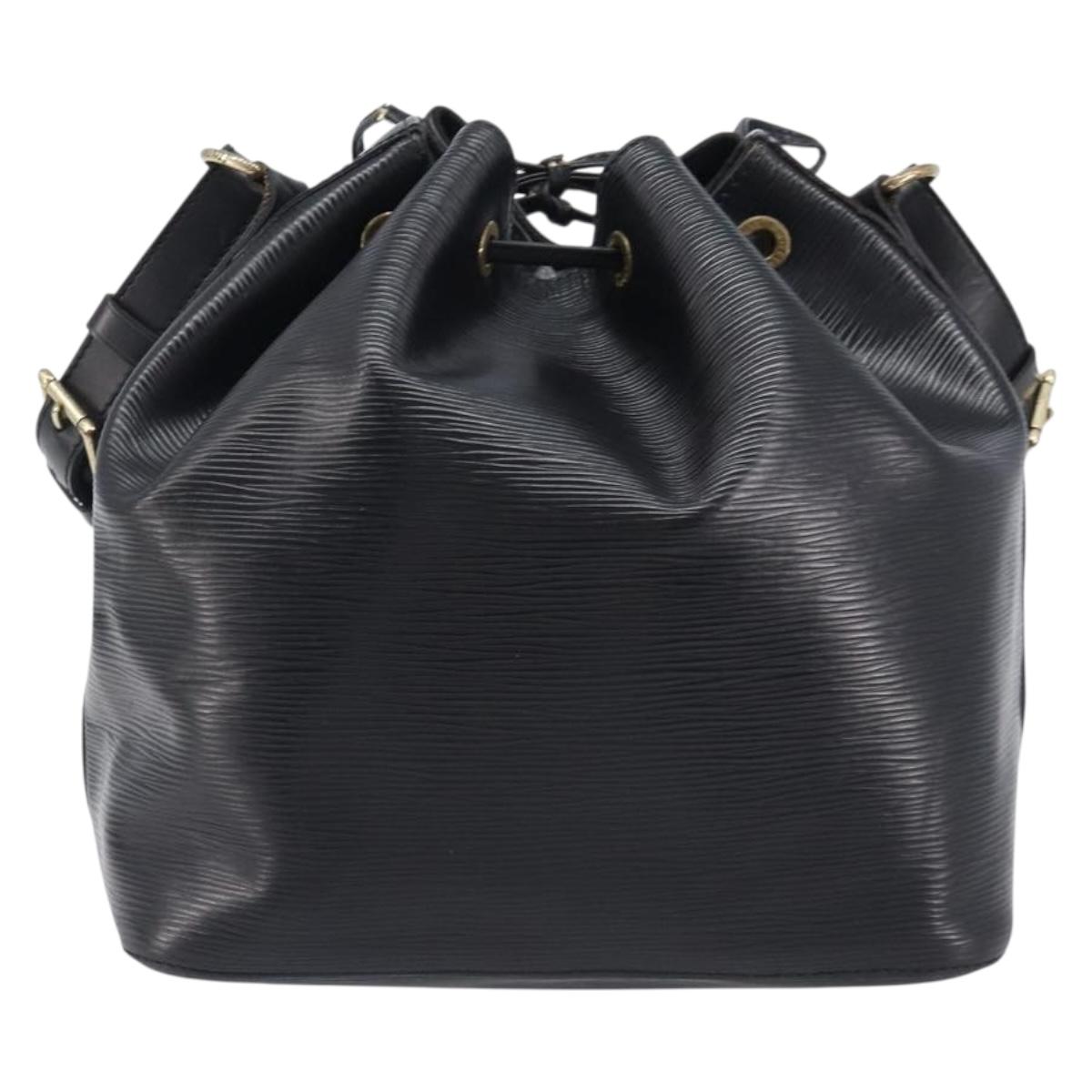 LOUIS VUITTON Epi Petit Noe Shoulder Bag Black M44102 LV Auth bs37366