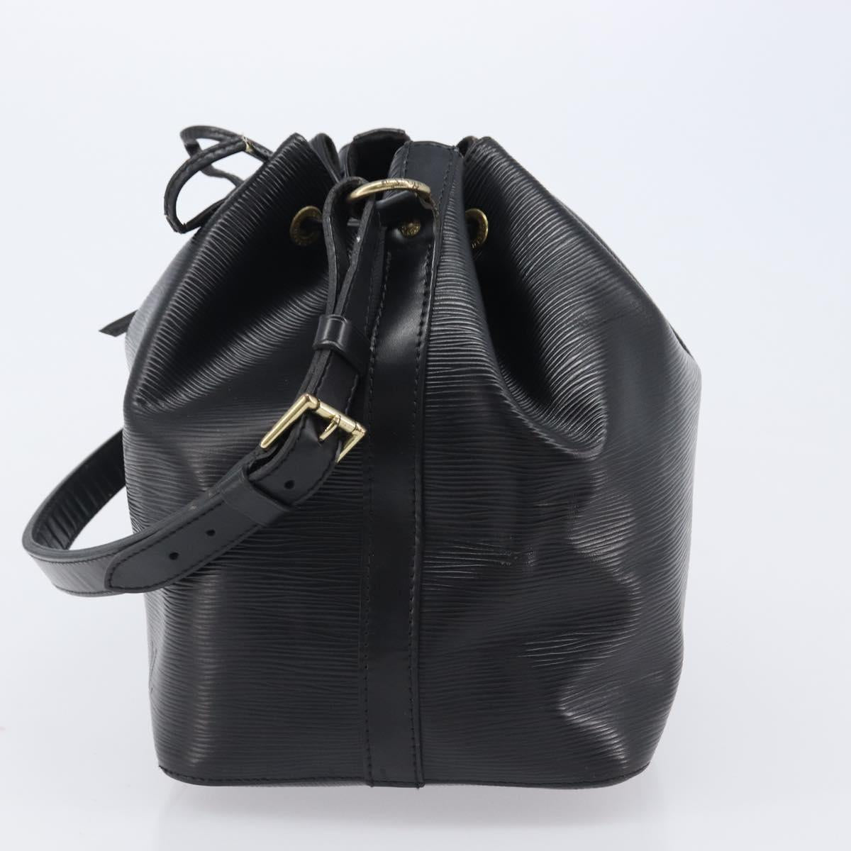 LOUIS VUITTON Epi Petit Noe Shoulder Bag Black M44102 LV Auth bs37366
