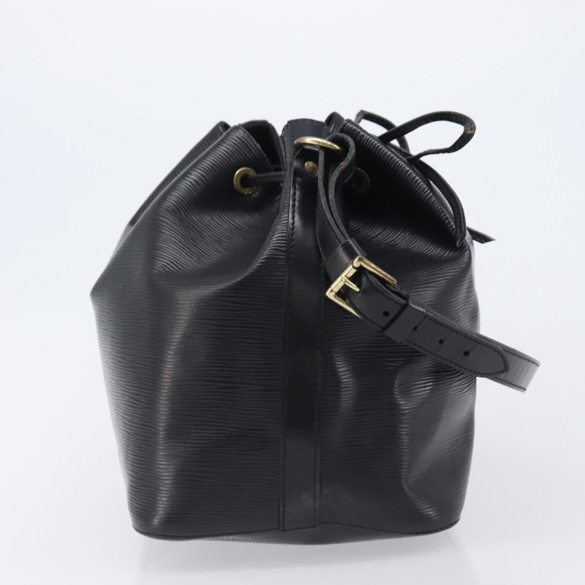LOUIS VUITTON Epi Petit Noe Shoulder Bag Black M44102 LV Auth bs37366