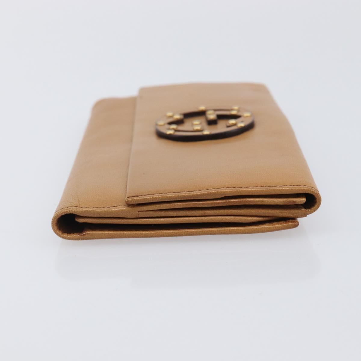 GUCCI Long Wallet Leather 2 Set Brown Black Auth bs37370