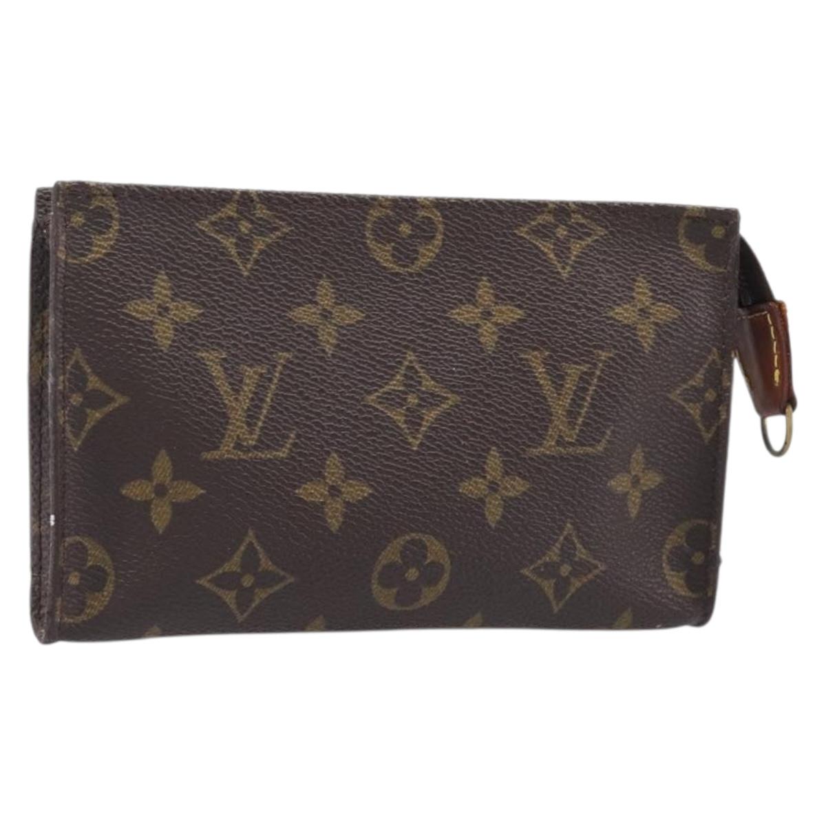 LOUIS VUITTON Monogram Bucket PM Accessory Pouch LV Auth bs37376