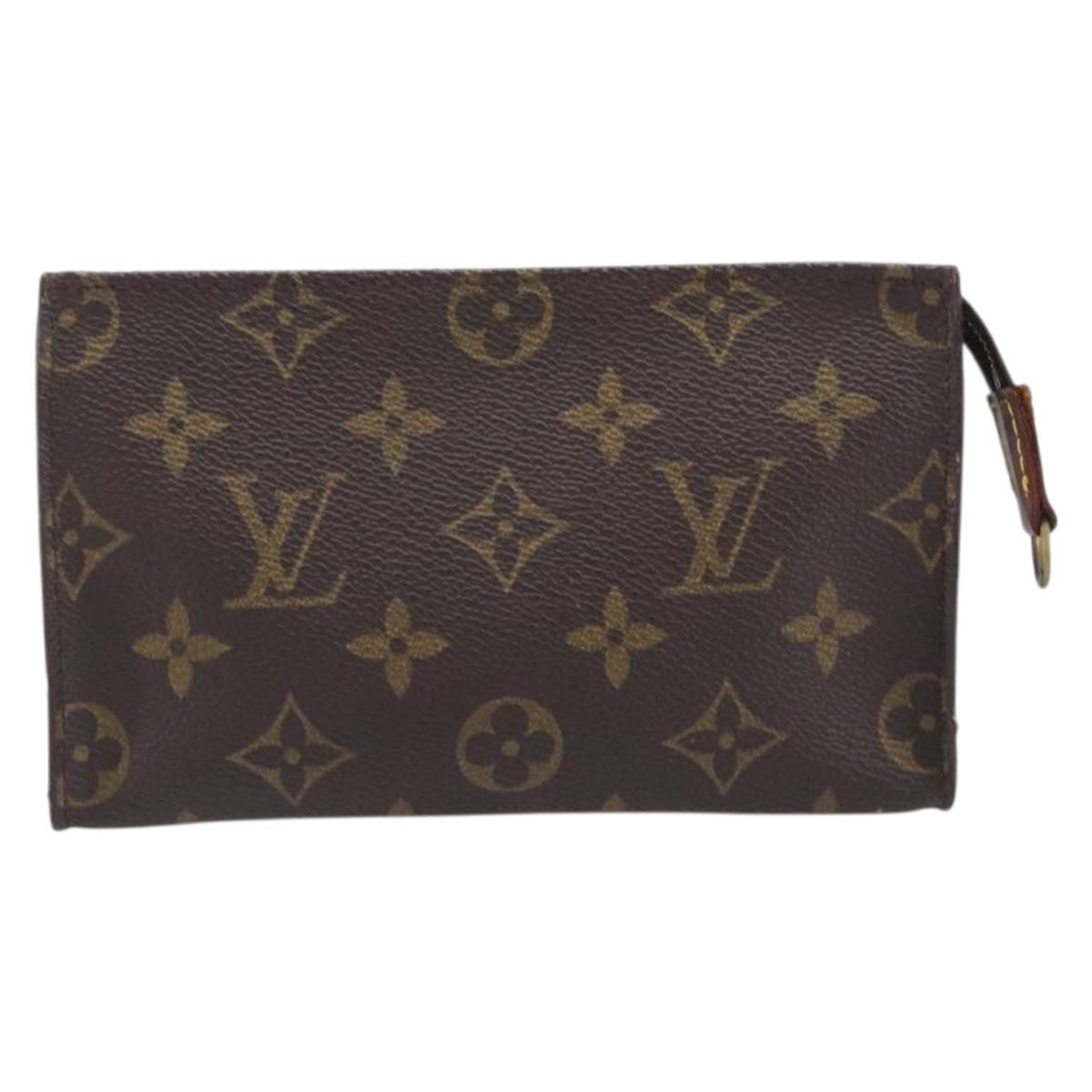 LOUIS VUITTON Monogram Bucket PM Accessory Pouch LV Auth bs37376