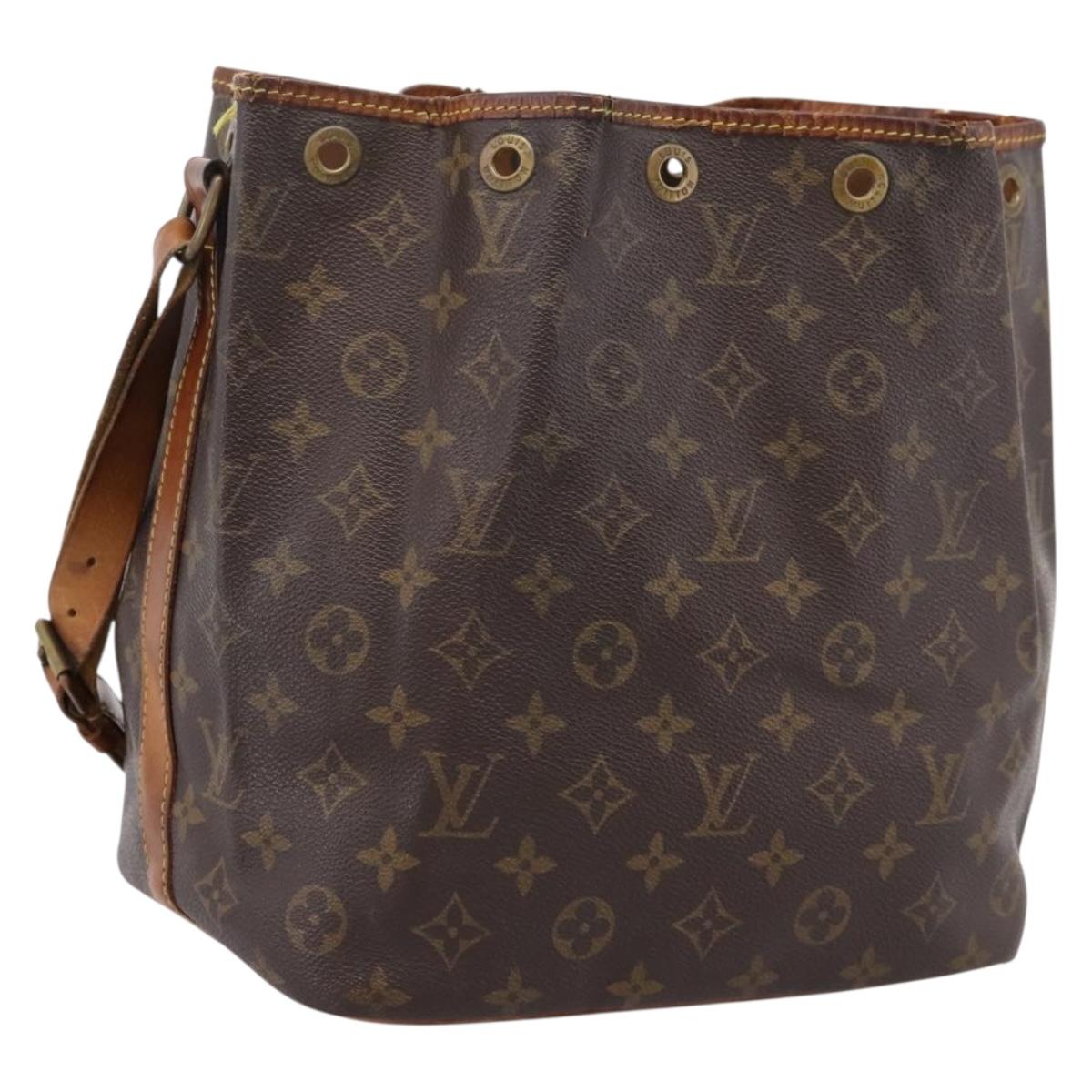 LOUIS VUITTON Monogram Petit Noe Shoulder Bag M42226 LV Auth bs37378