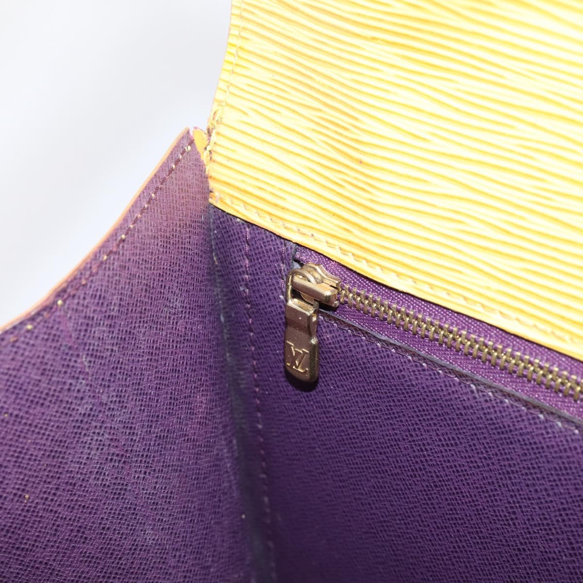 LOUIS VUITTON Epi Monceau28 Hand Bag 2way Yellow M52129 LV Auth bs37379