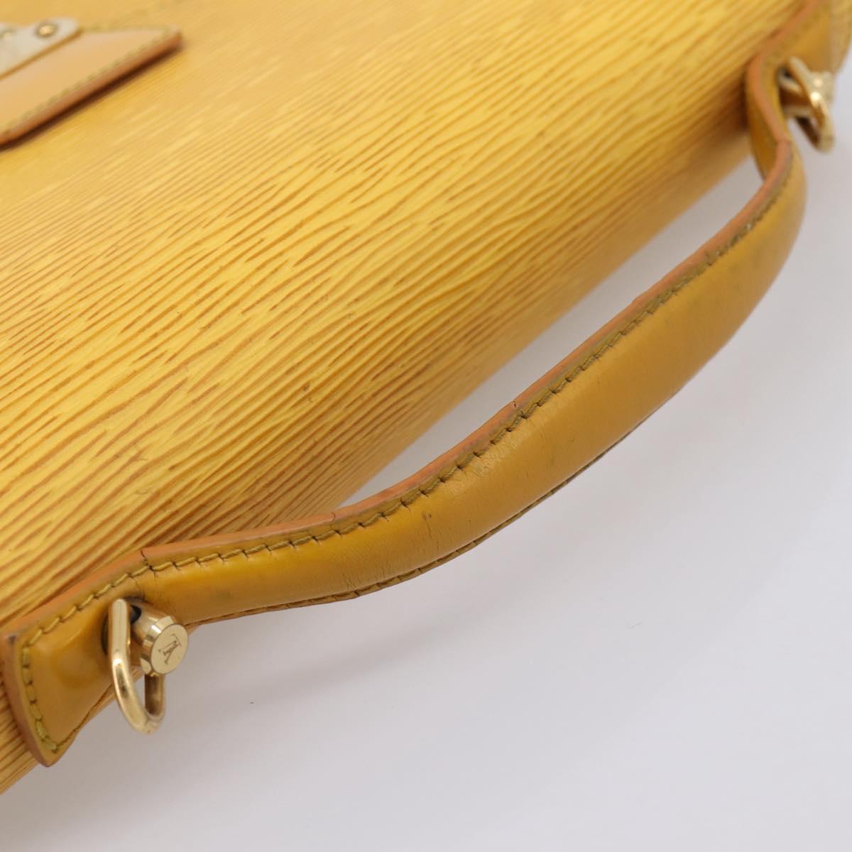 LOUIS VUITTON Epi Monceau28 Hand Bag 2way Yellow M52129 LV Auth bs37379
