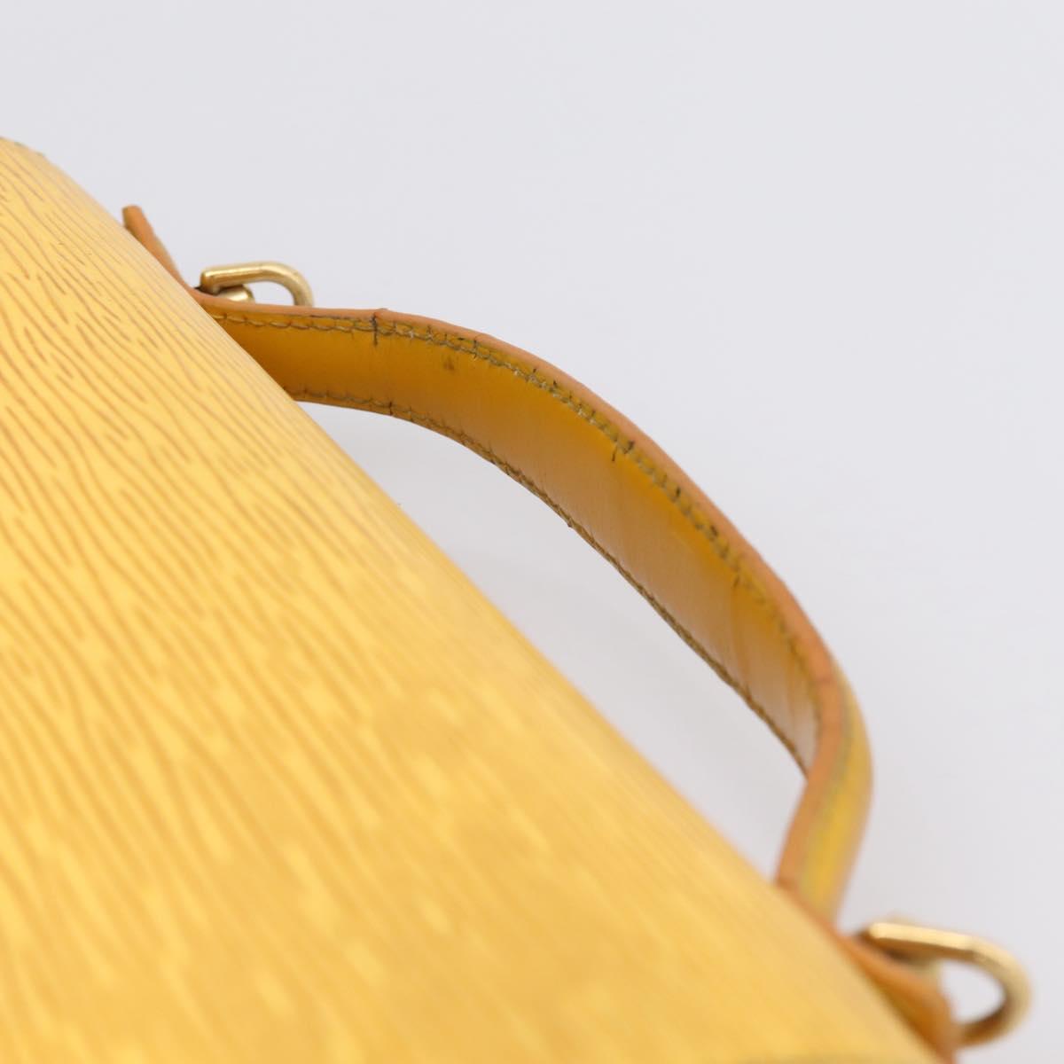 LOUIS VUITTON Epi Monceau28 Hand Bag 2way Yellow M52129 LV Auth bs37379