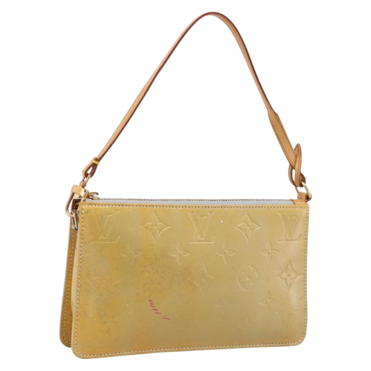 LOUIS VUITTON Monogram Vernis Lexington Accessory Pouch Gris M91056 Auth bs37380