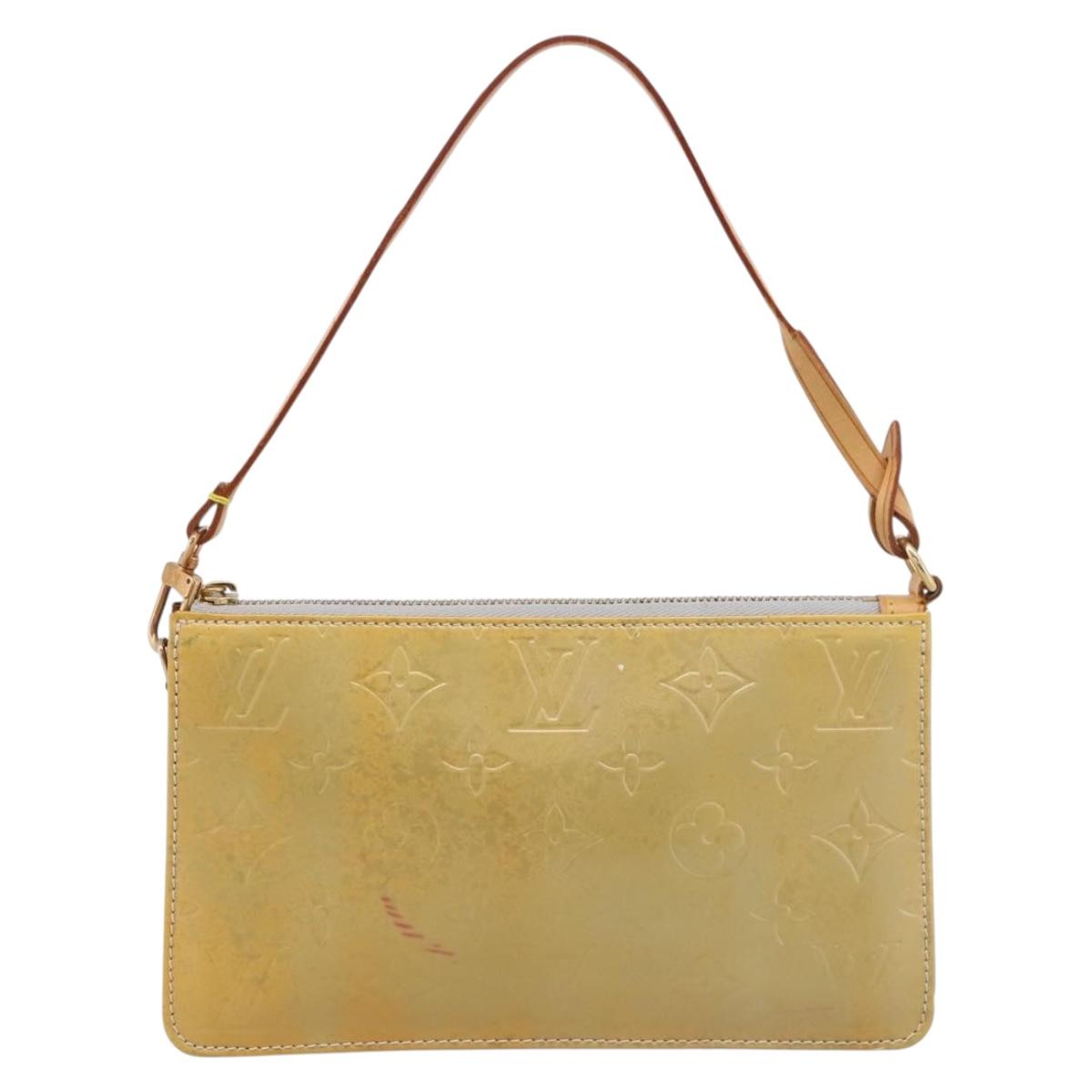 LOUIS VUITTON Monogram Vernis Lexington Accessory Pouch Gris M91056 Auth bs37380