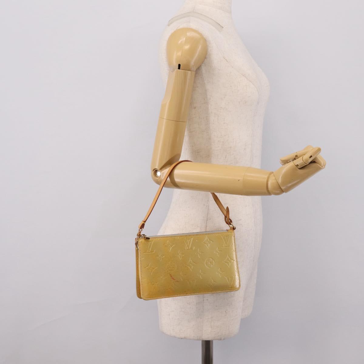 LOUIS VUITTON Monogram Vernis Lexington Accessory Pouch Gris M91056 Auth bs37380