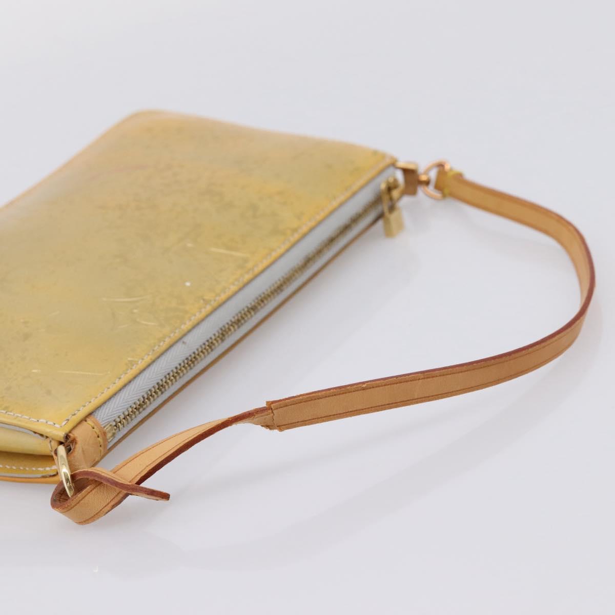 LOUIS VUITTON Monogram Vernis Lexington Accessory Pouch Gris M91056 Auth bs37380