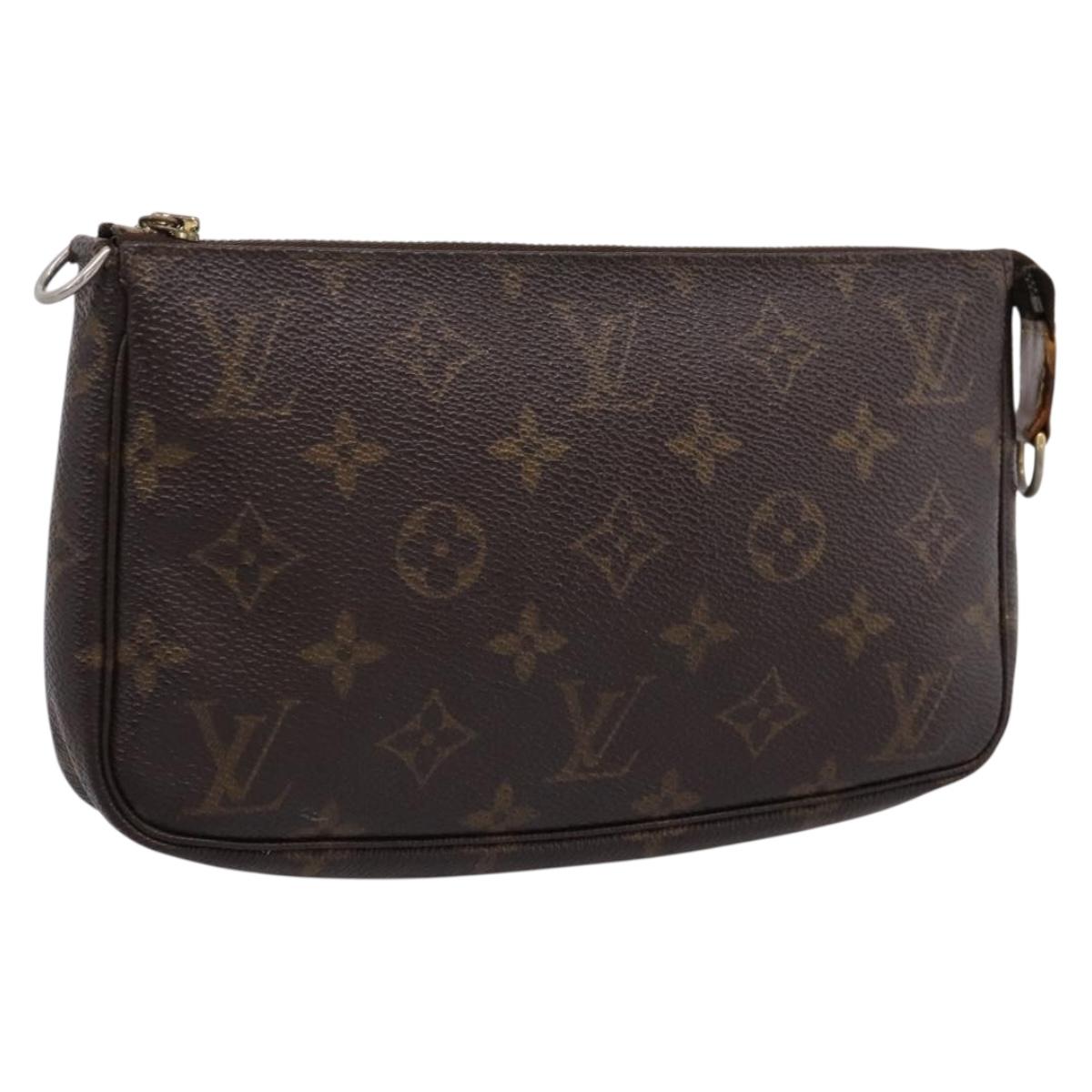 LOUIS VUITTON Monogram Pochette Accessoires Pouch M51980 LV Auth bs37381