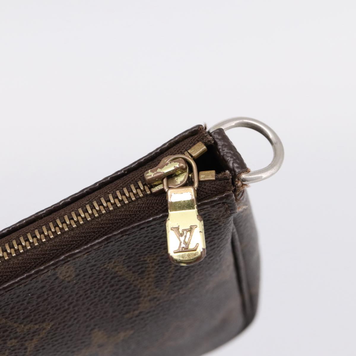 LOUIS VUITTON Monogram Pochette Accessoires Pouch M51980 LV Auth bs37381