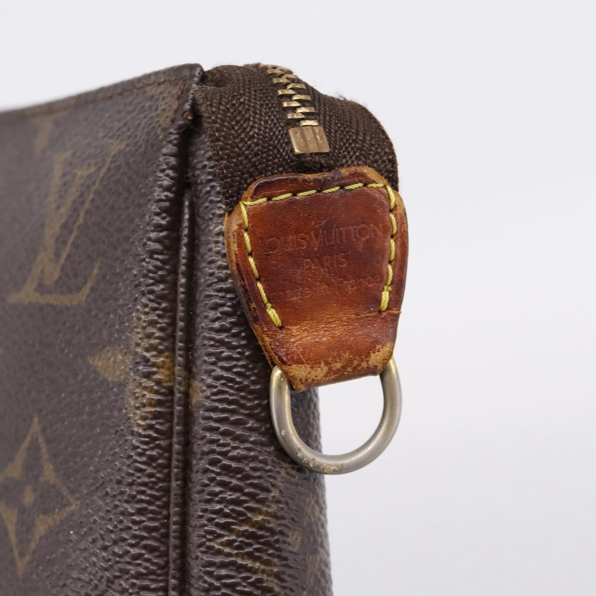 LOUIS VUITTON Monogram Pochette Accessoires Pouch M51980 LV Auth bs37381