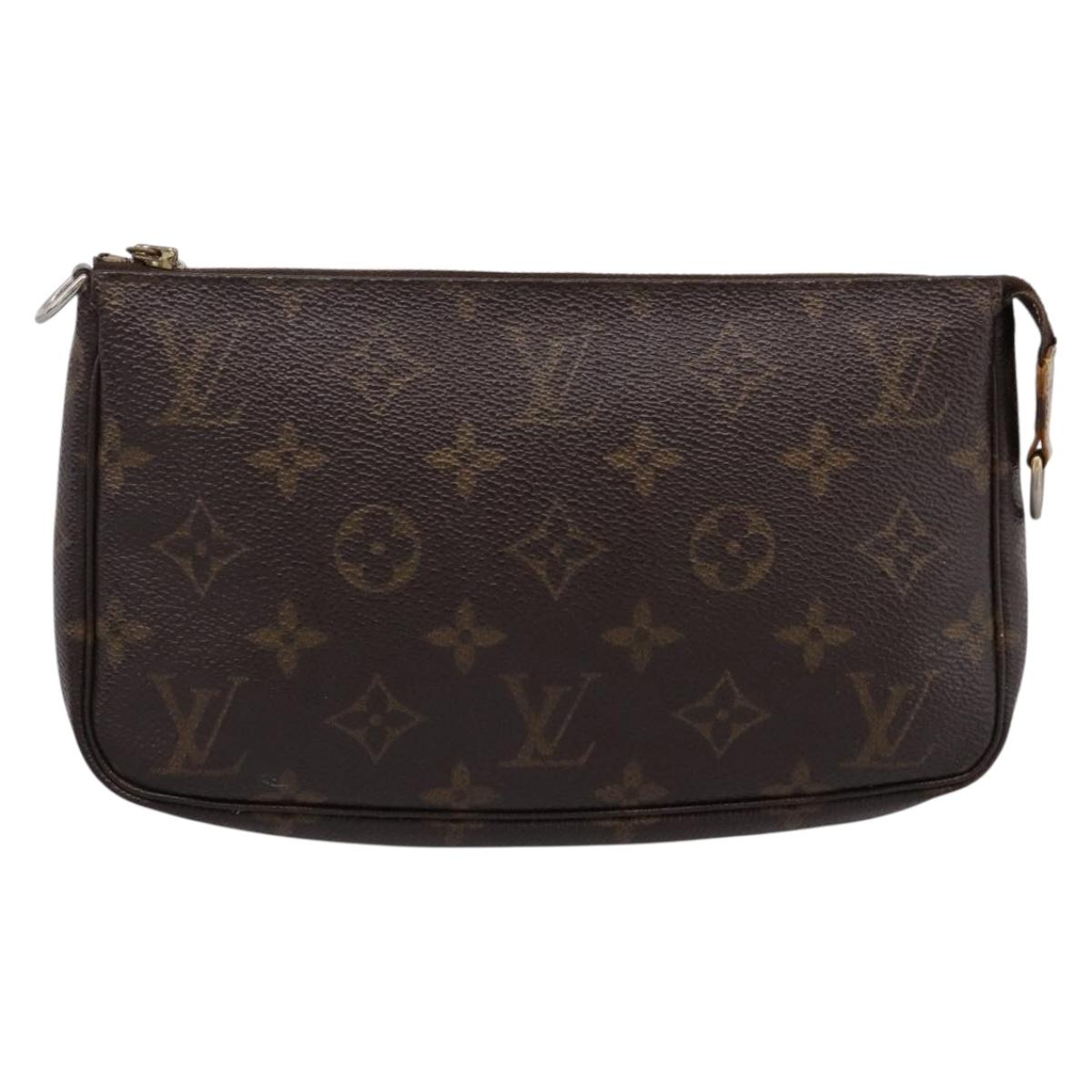 LOUIS VUITTON Monogram Pochette Accessoires Pouch M51980 LV Auth bs37381
