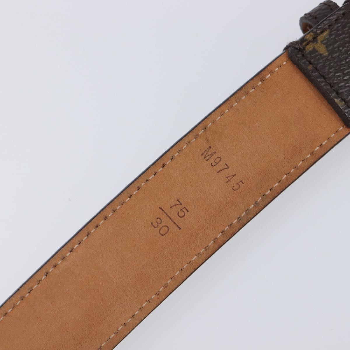 LOUIS VUITTON Monogram Ceinture Trio Belt 75/30 M9745 LV Auth bs37383