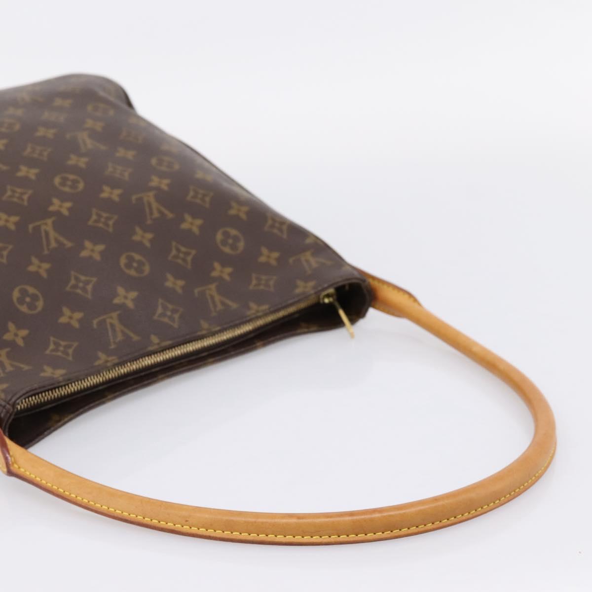 LOUIS VUITTON Monogram Looping GM Shoulder Bag M51145 LV Auth bs37412