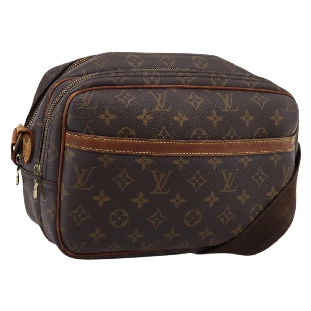 LOUIS VUITTON Monogram Reporter PM Shoulder Bag M45254 LV Auth bs37419