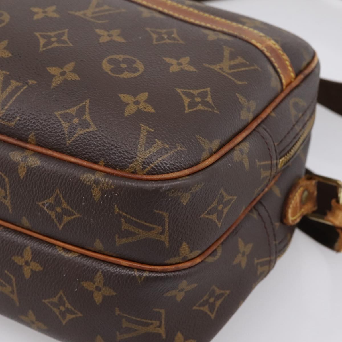 LOUIS VUITTON Monogram Reporter PM Shoulder Bag M45254 LV Auth bs37419