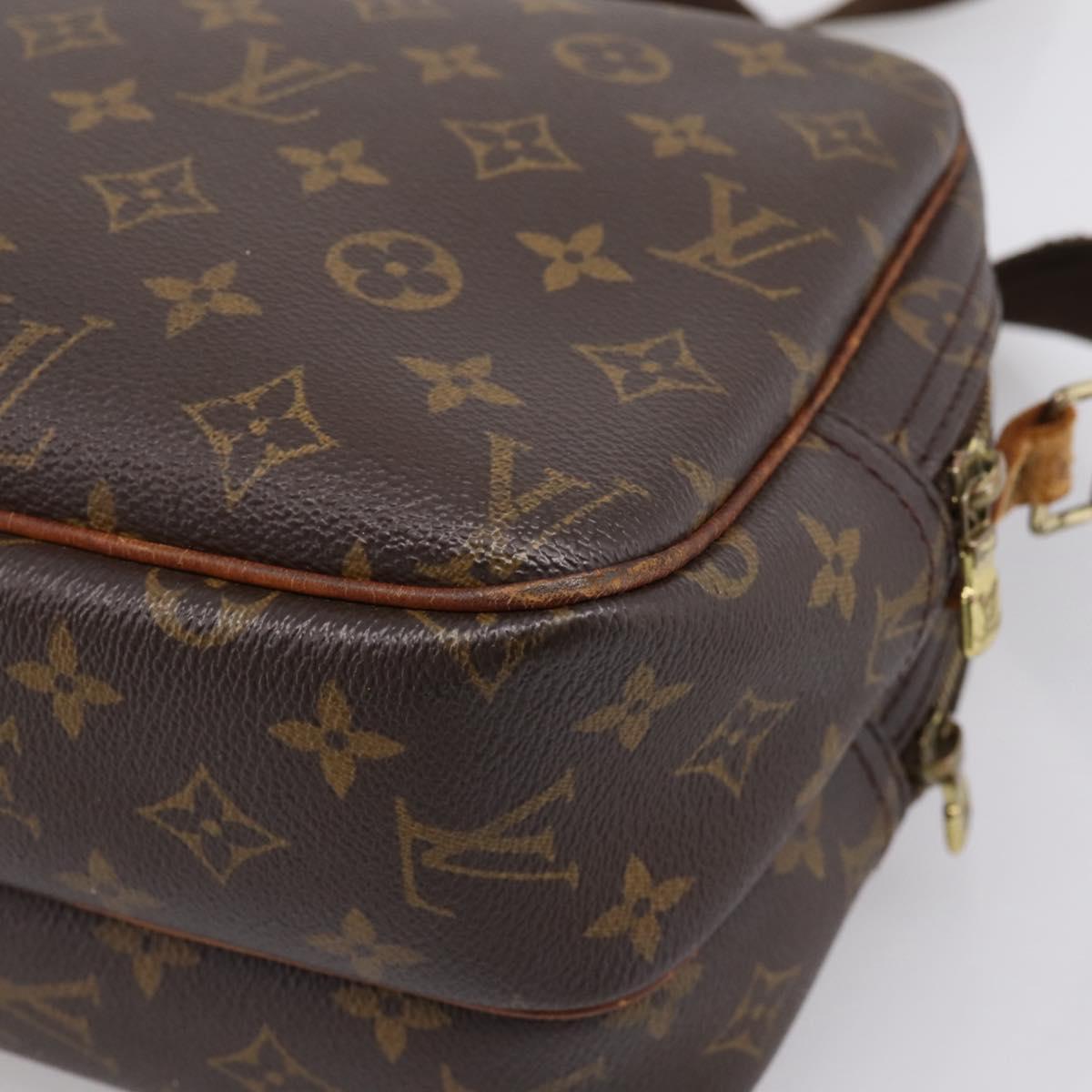 LOUIS VUITTON Monogram Reporter PM Shoulder Bag M45254 LV Auth bs37419