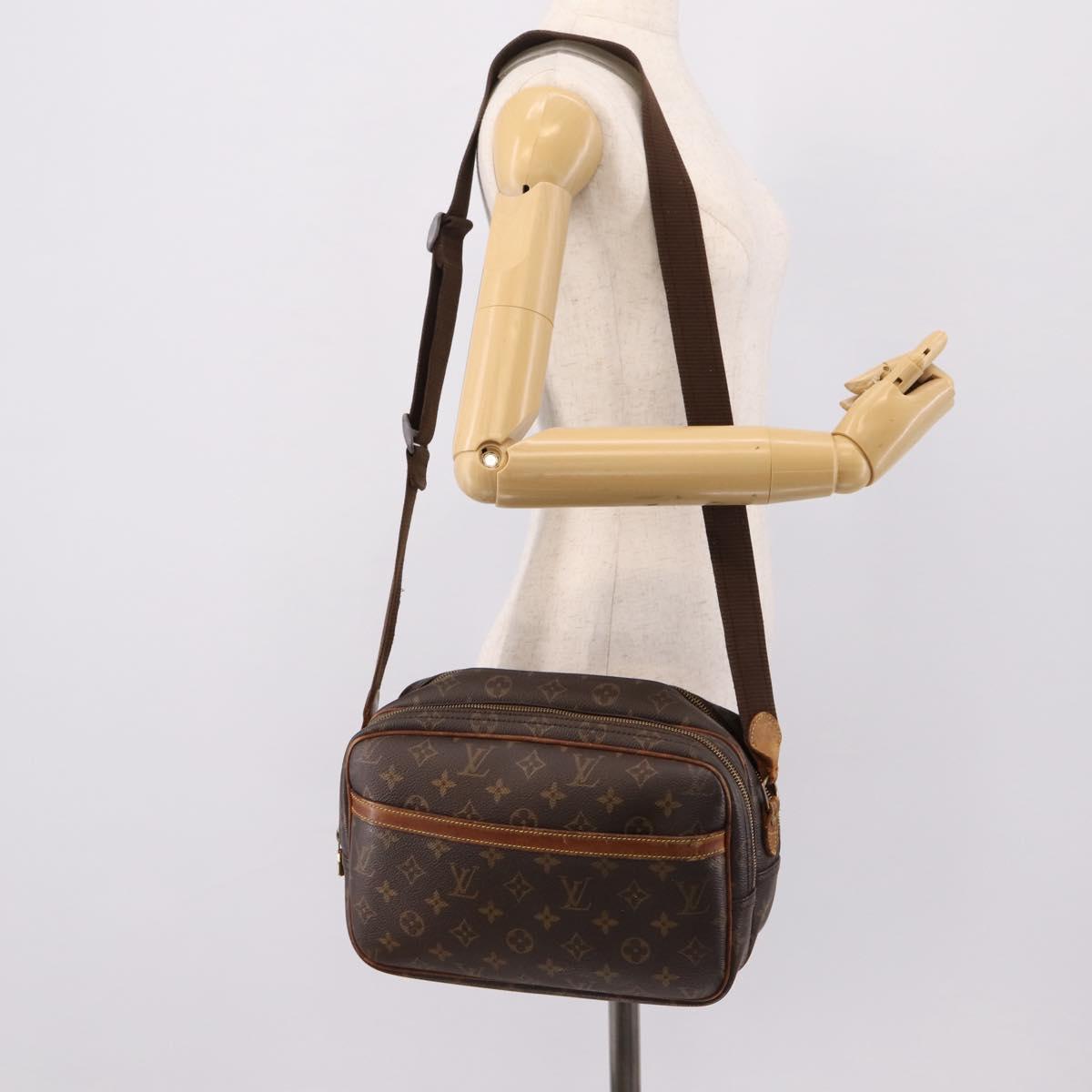 LOUIS VUITTON Monogram Reporter PM Shoulder Bag M45254 LV Auth bs37419