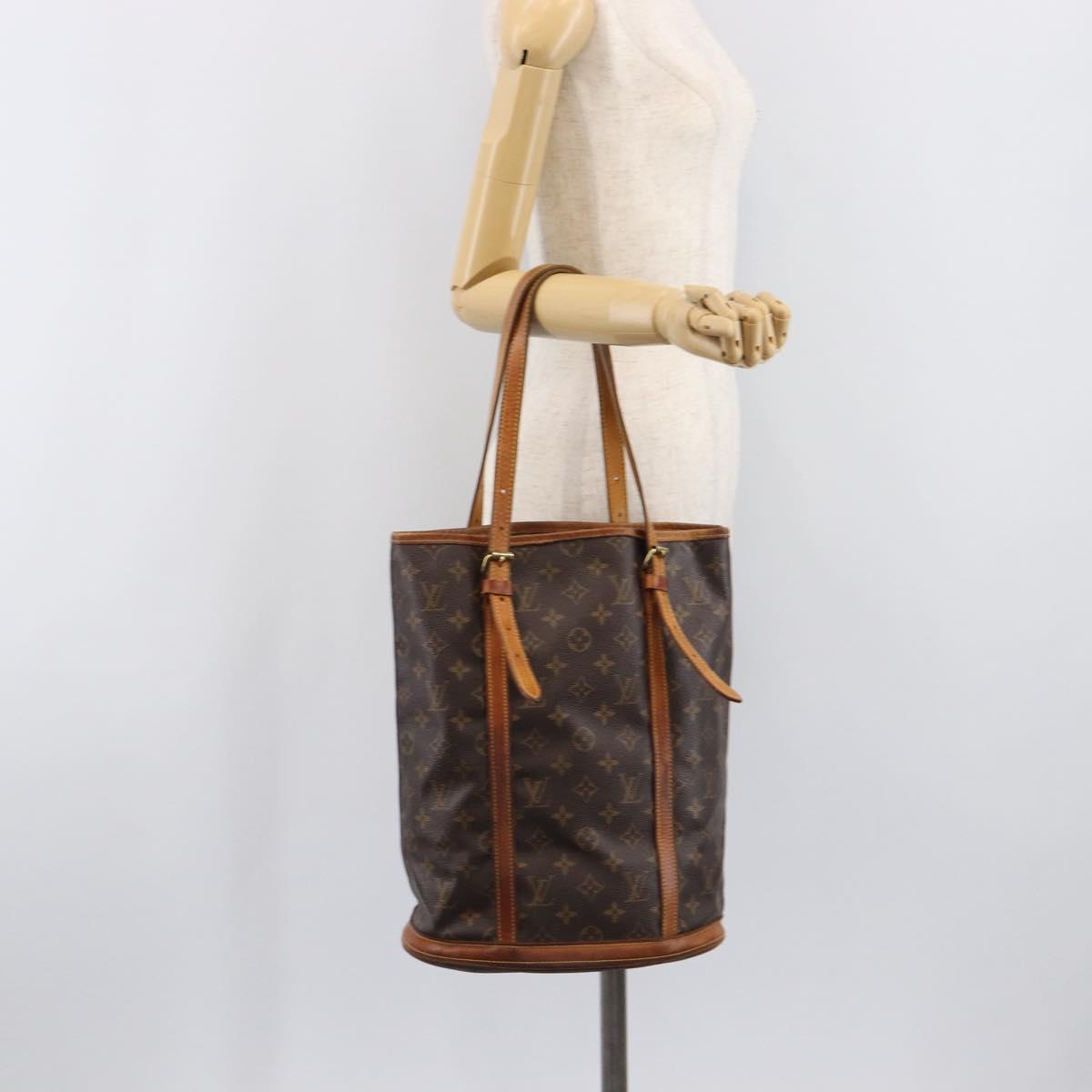 LOUIS VUITTON Monogram Bucket GM Shoulder Bag M42236 LV Auth bs37420