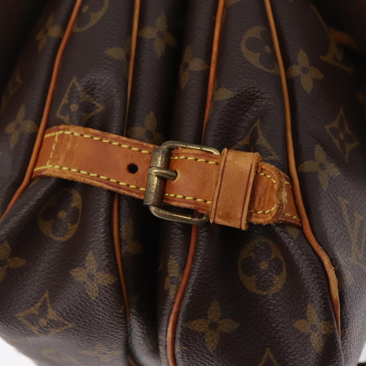 LOUIS VUITTON Monogram Saumur 30 Shoulder Bag M42256 LV Auth bs37425