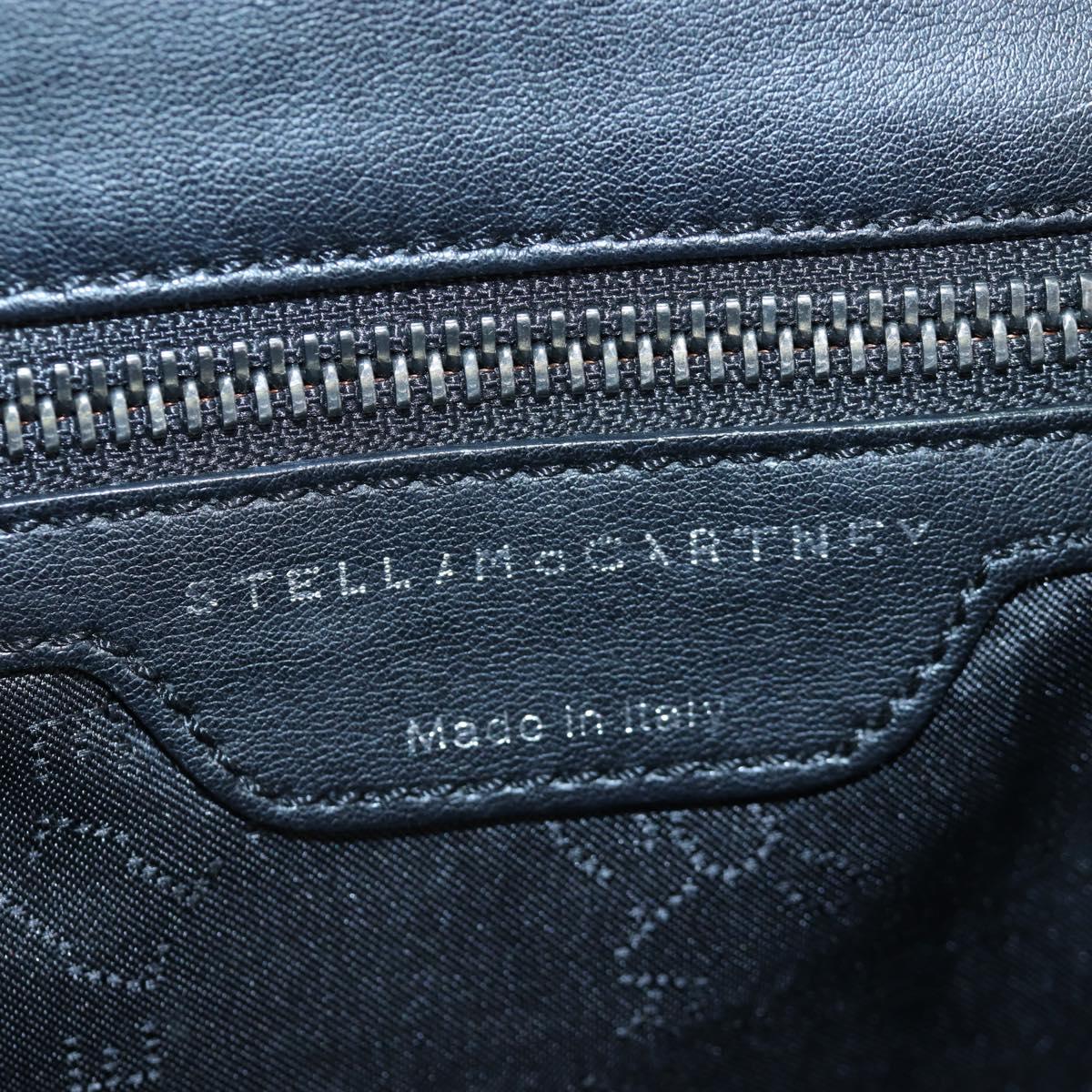Stella MacCartney Backpack Canvas Beige Silver Auth bs37427