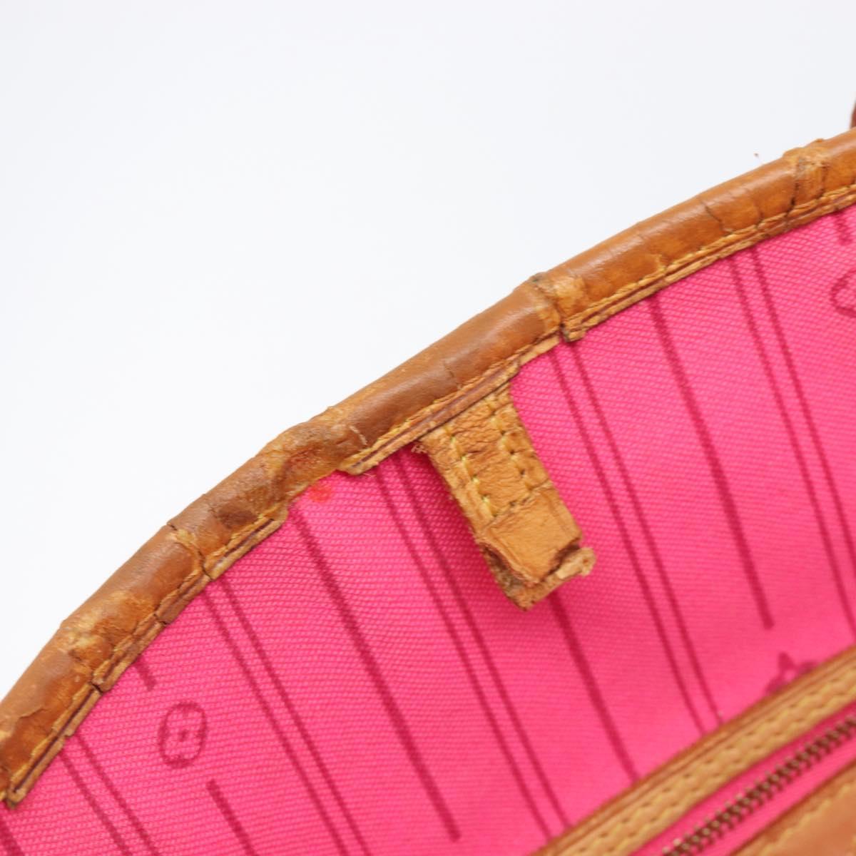 LOUIS VUITTON Monogram Rose Neverfull MM Tote Bag M48613 LV Auth bs37433