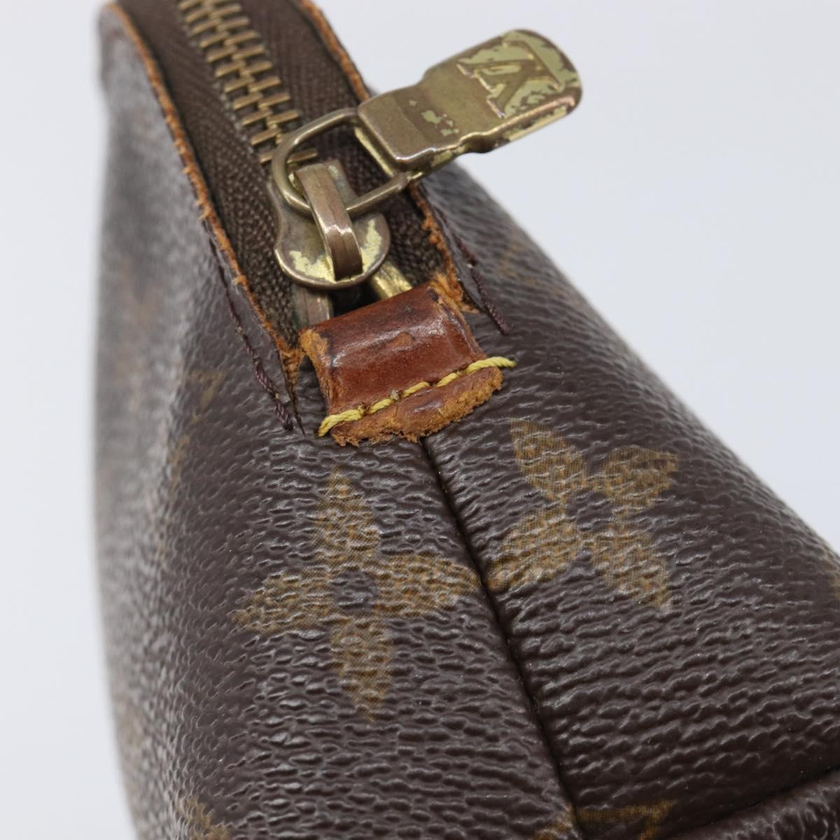 LOUIS VUITTON Monogram Pochette Cosmetic PM Pouch 2 Set LV Auth bs37435