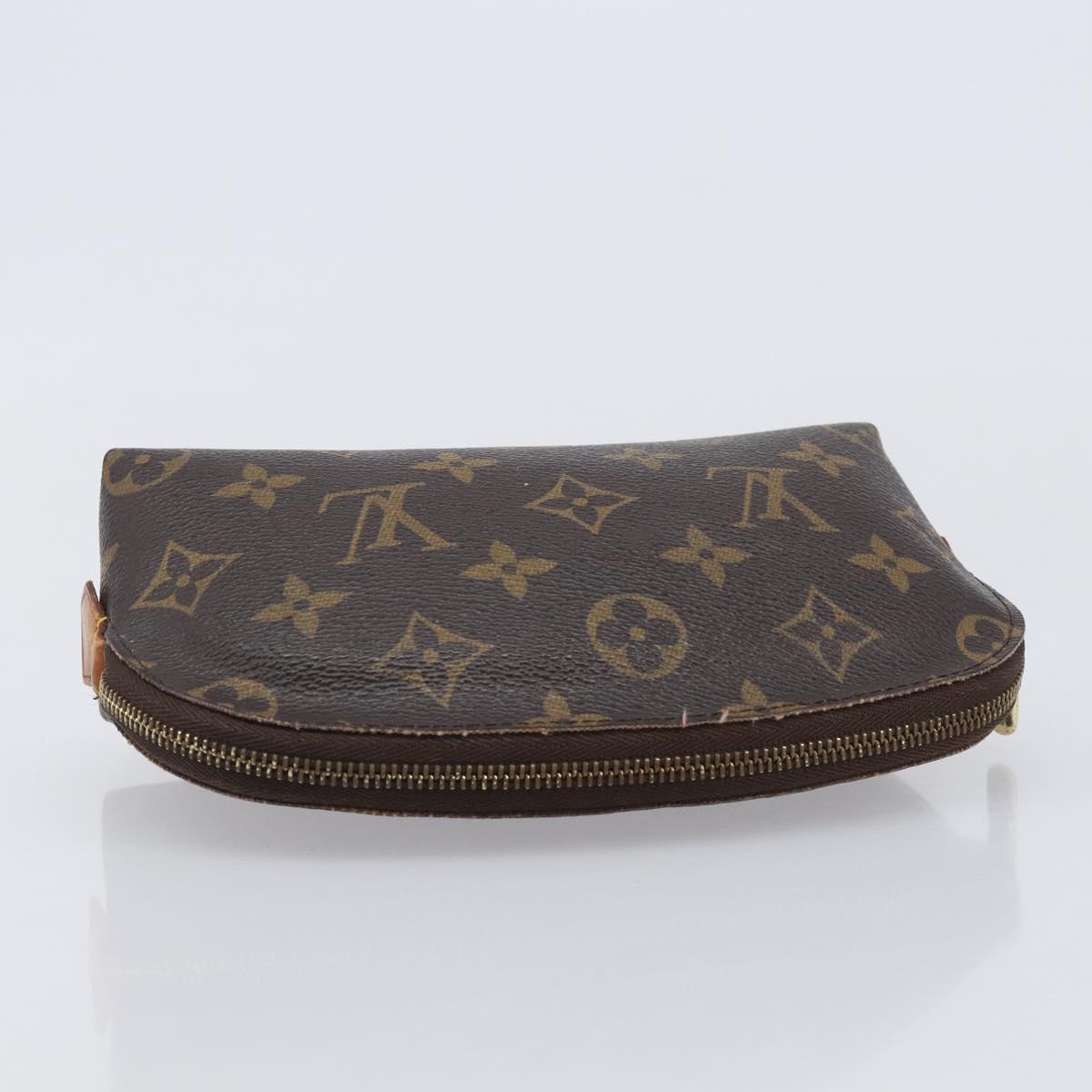LOUIS VUITTON Monogram Pochette Cosmetic PM Pouch 2 Set LV Auth bs37435