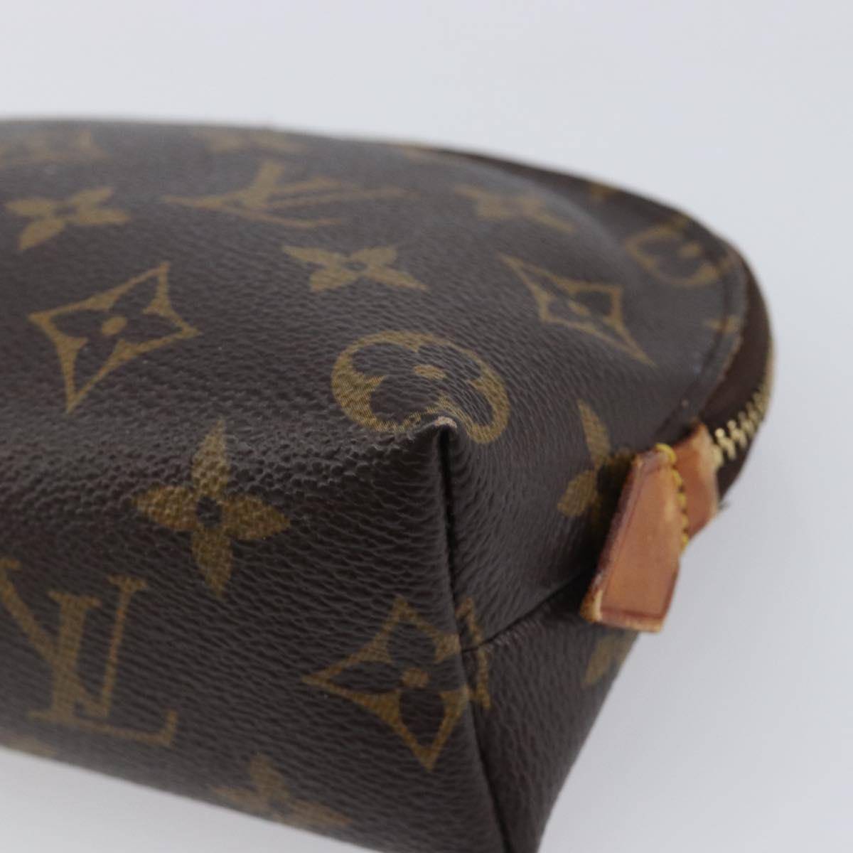 LOUIS VUITTON Monogram Pochette Cosmetic PM Pouch 2 Set LV Auth bs37435