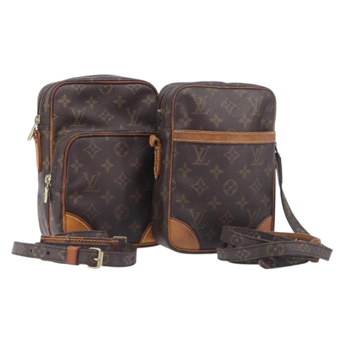 LOUIS VUITTON Monogram Shoulder Bag 2 Set LV Auth bs37436