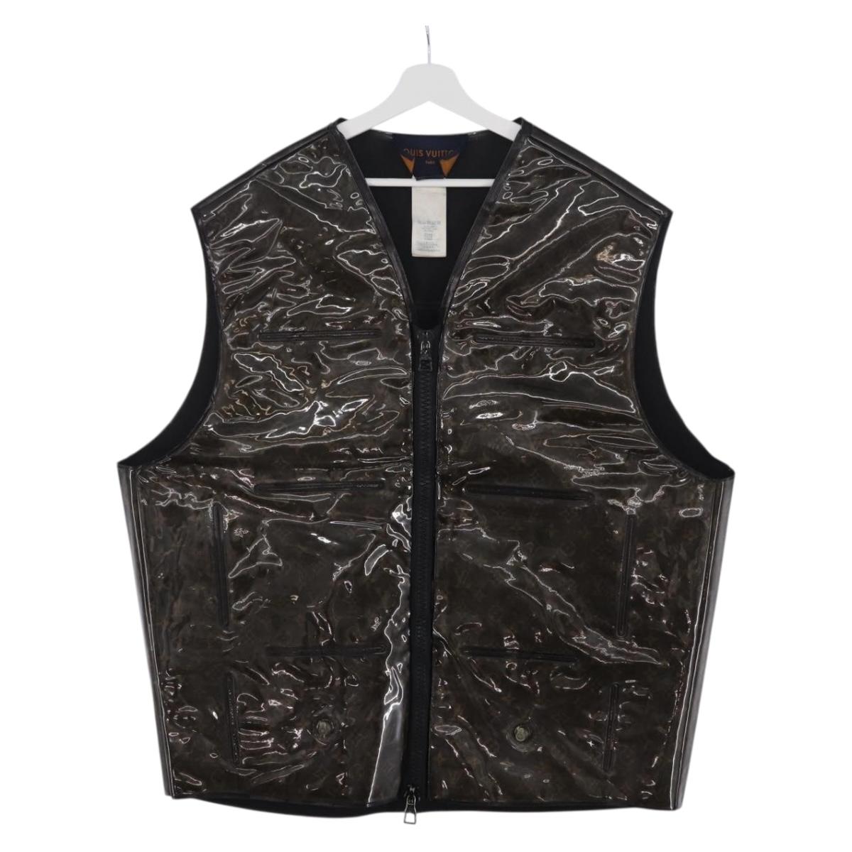 LOUIS VUITTON Monogram Best Inflatable Jacket Vinyl 48 LV Auth bs37442V