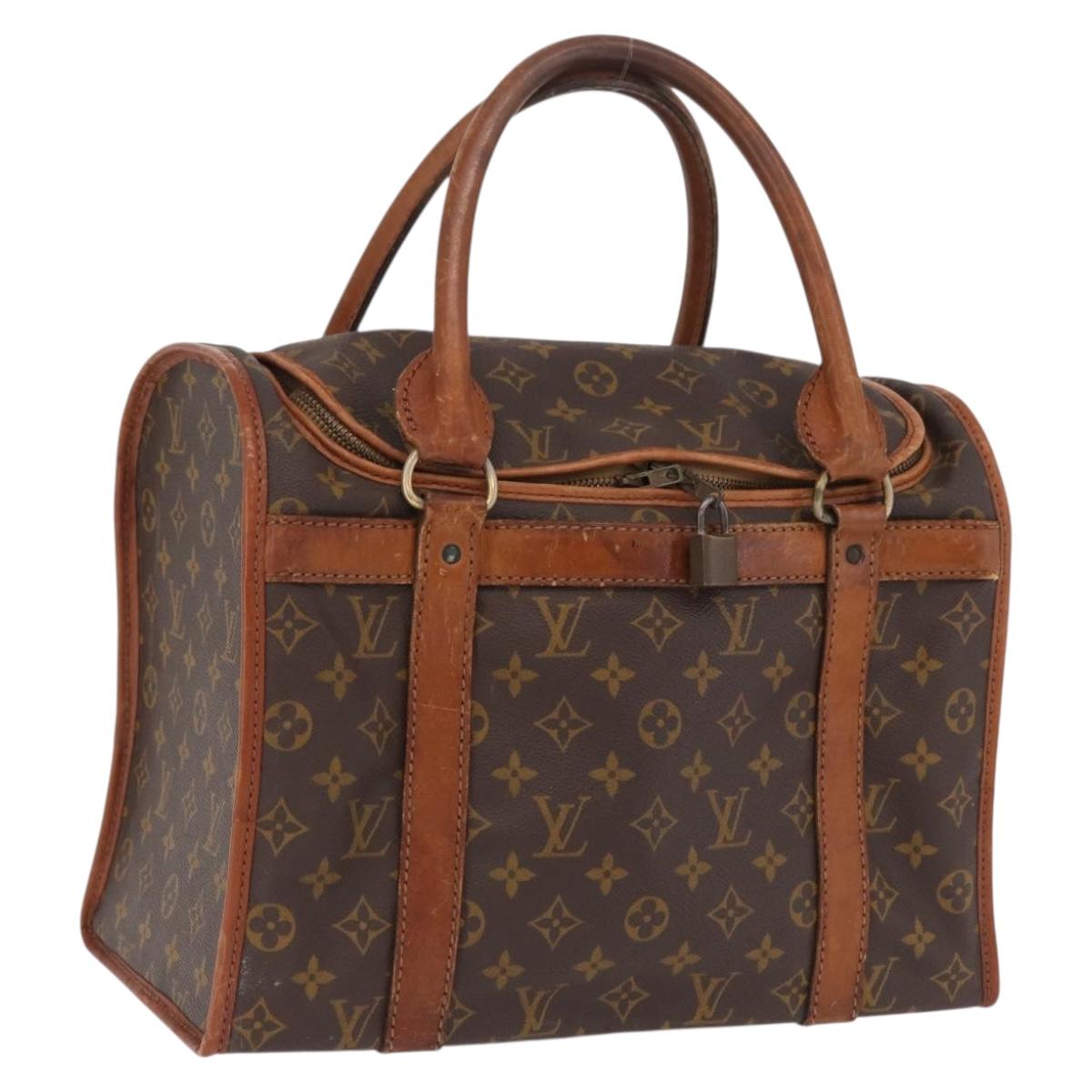 LOUIS VUITTON Monogram Sac Chasseur 35 Pet Carry M41924 LV Auth bs37448
