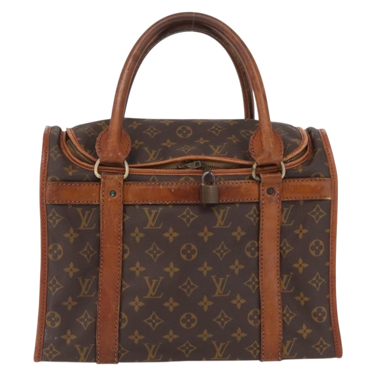 LOUIS VUITTON Monogram Sac Chasseur 35 Pet Carry M41924 LV Auth bs37448