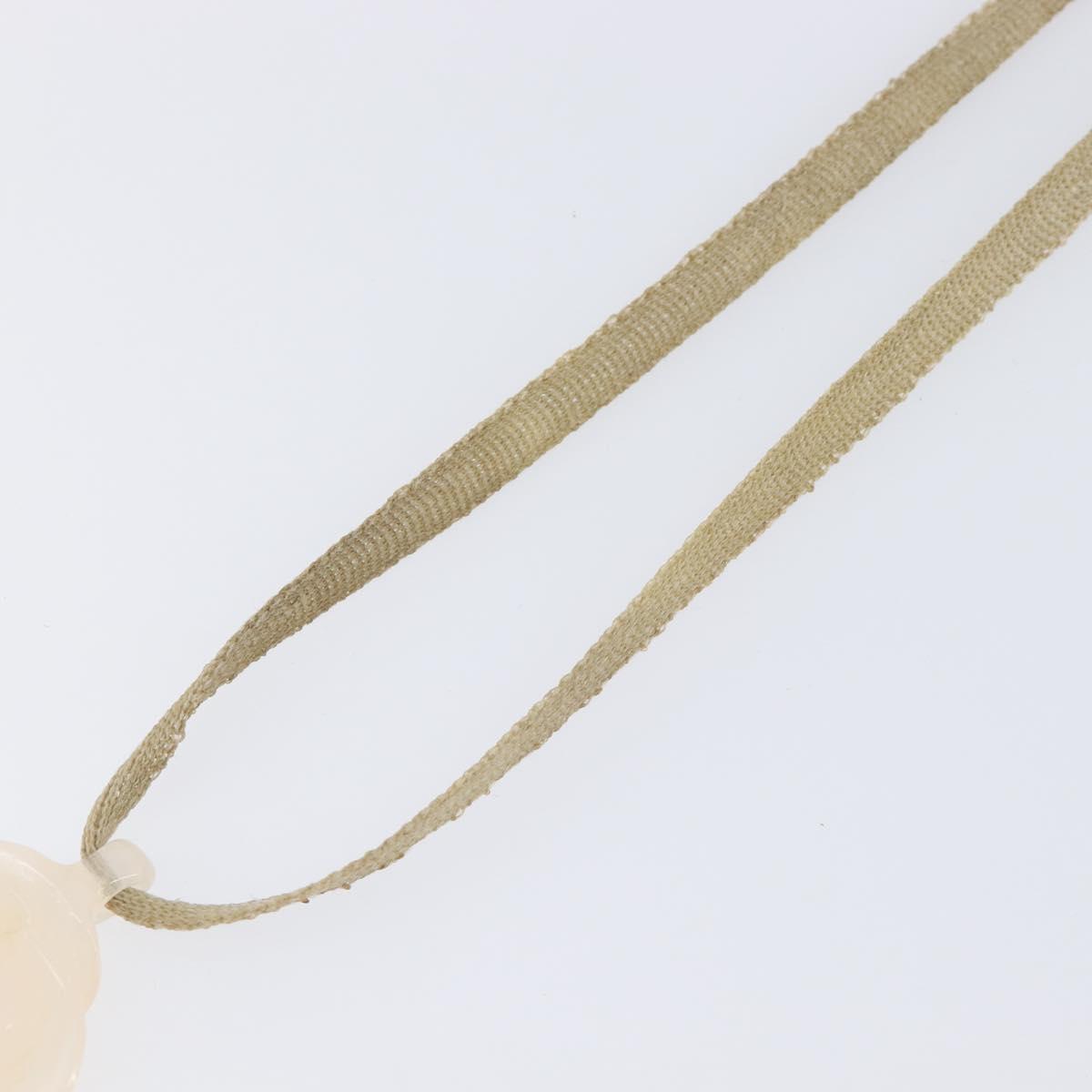 CHANEL Camelia Choker Necklace plastic Clear CC Auth bs37450