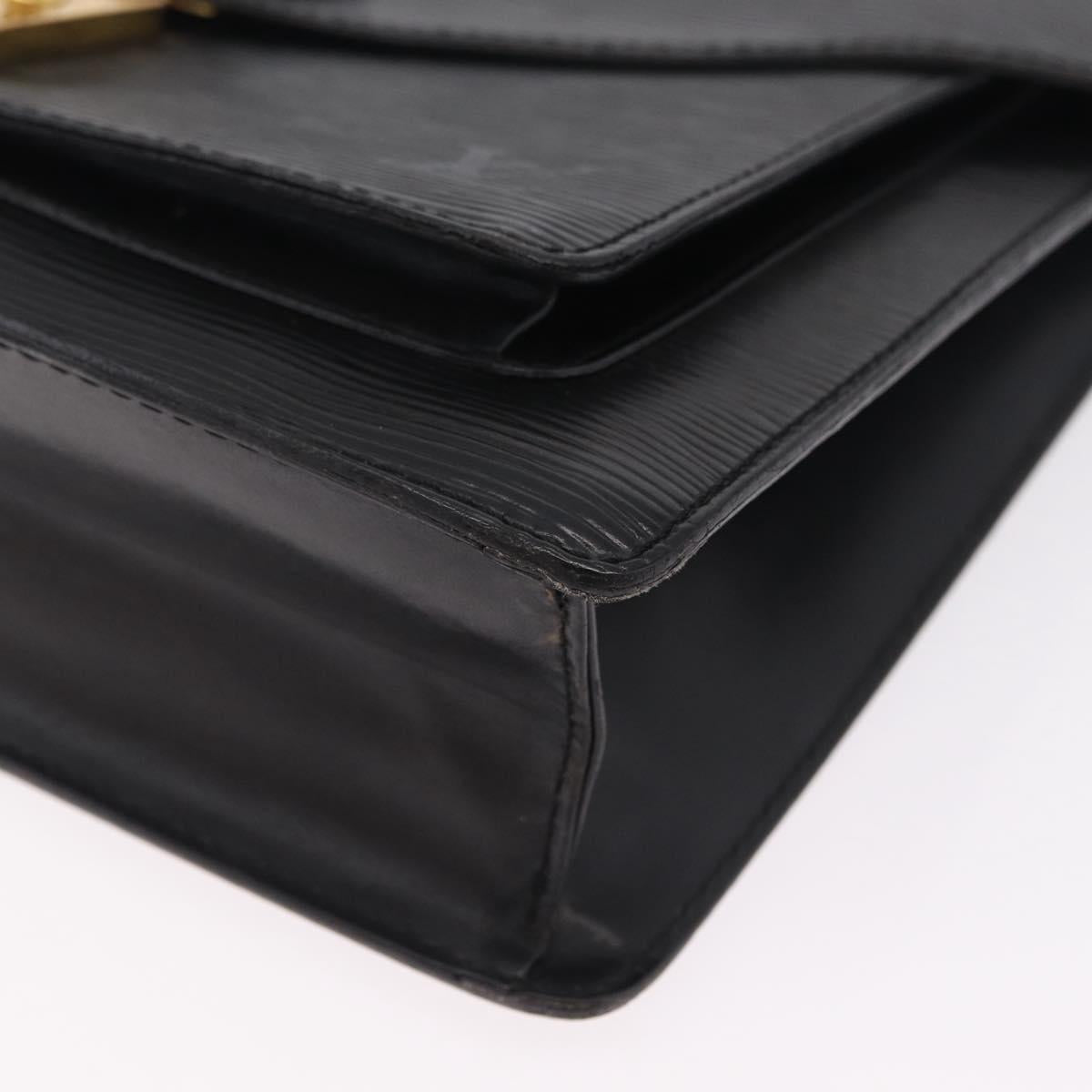LOUIS VUITTON Epi Monceau 28 Hand Bag Black M52122 LV Auth bs37487