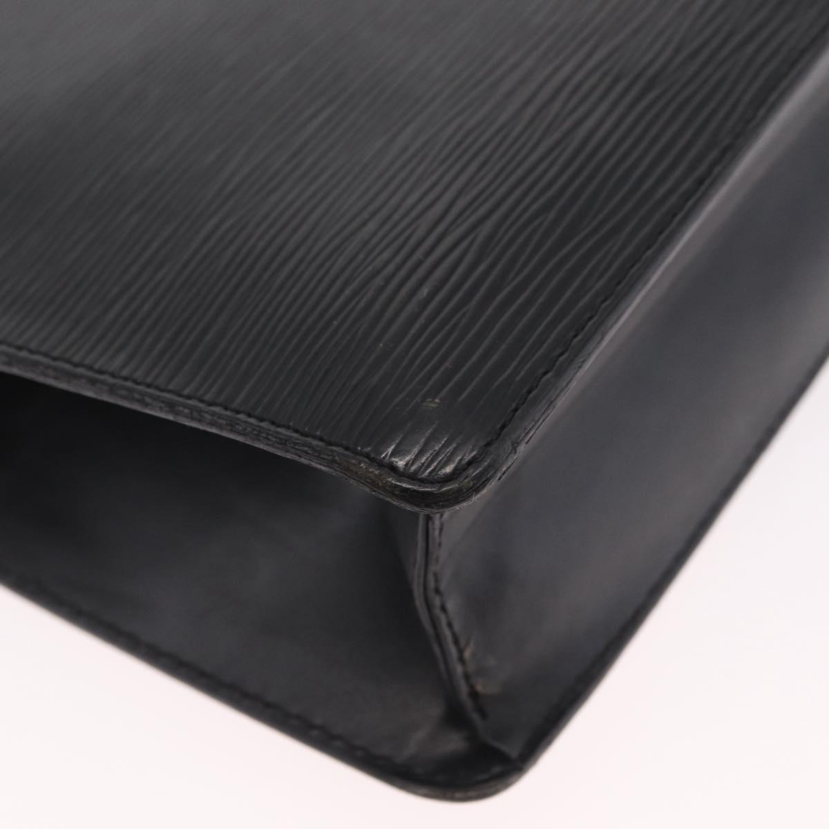 LOUIS VUITTON Epi Monceau 28 Hand Bag Black M52122 LV Auth bs37487