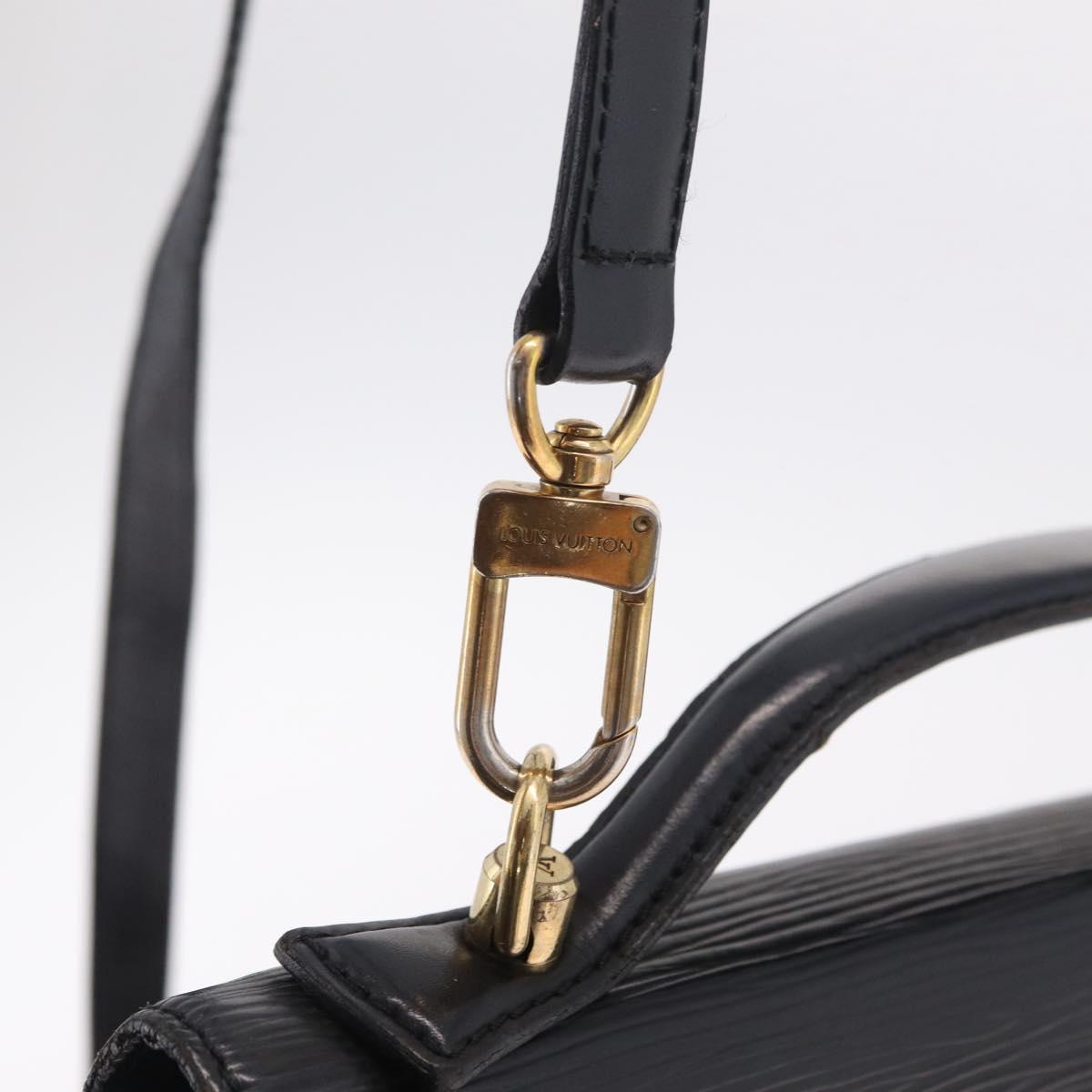 LOUIS VUITTON Epi Monceau 28 Hand Bag Black M52122 LV Auth bs37487