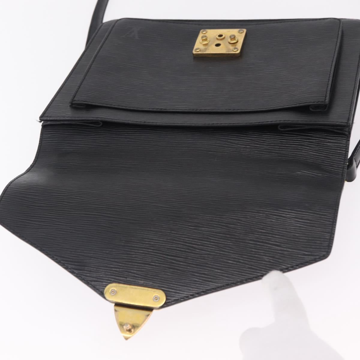 LOUIS VUITTON Epi Monceau 28 Hand Bag Black M52122 LV Auth bs37487